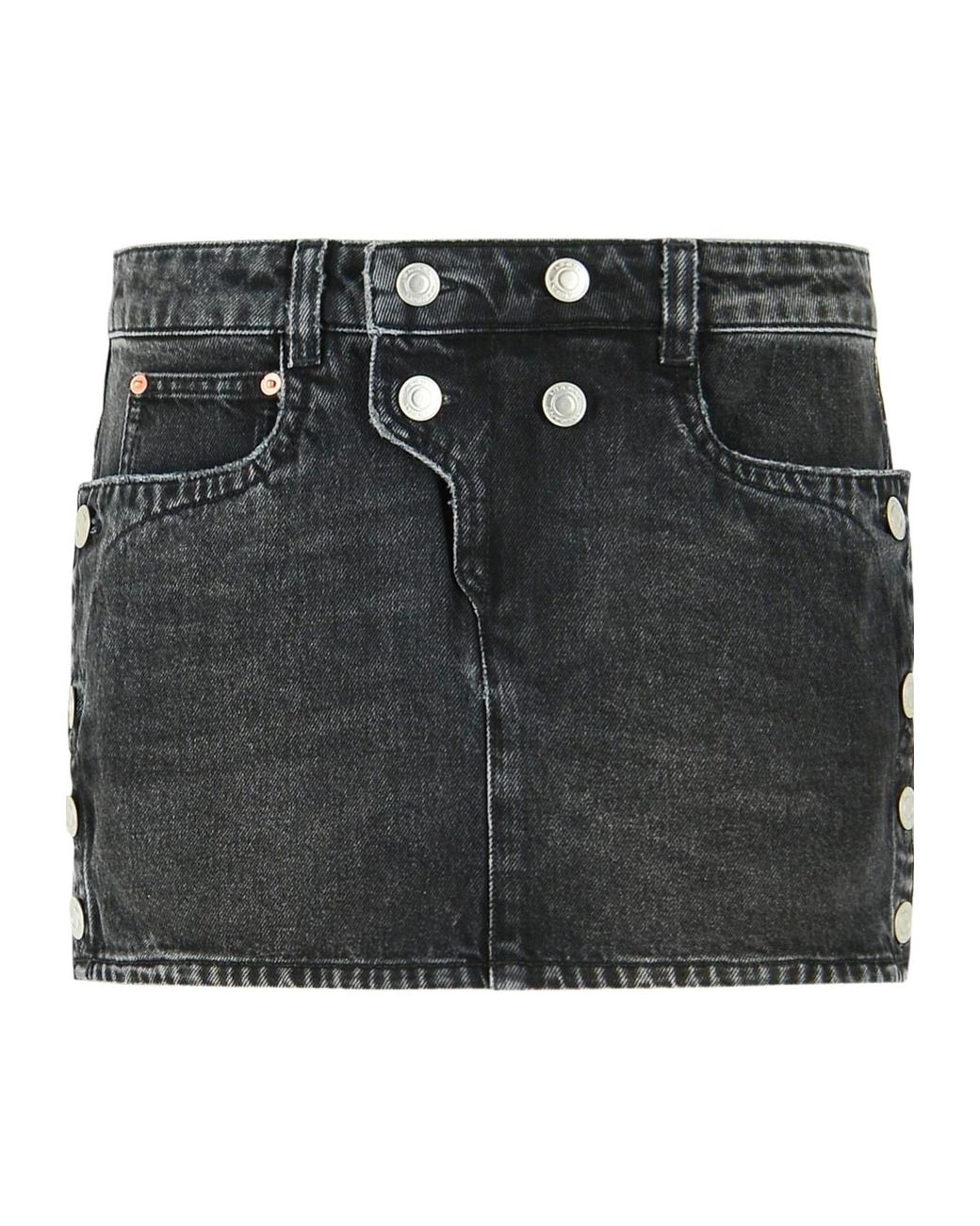 Isabel Marant Black Logo Patch Skirt