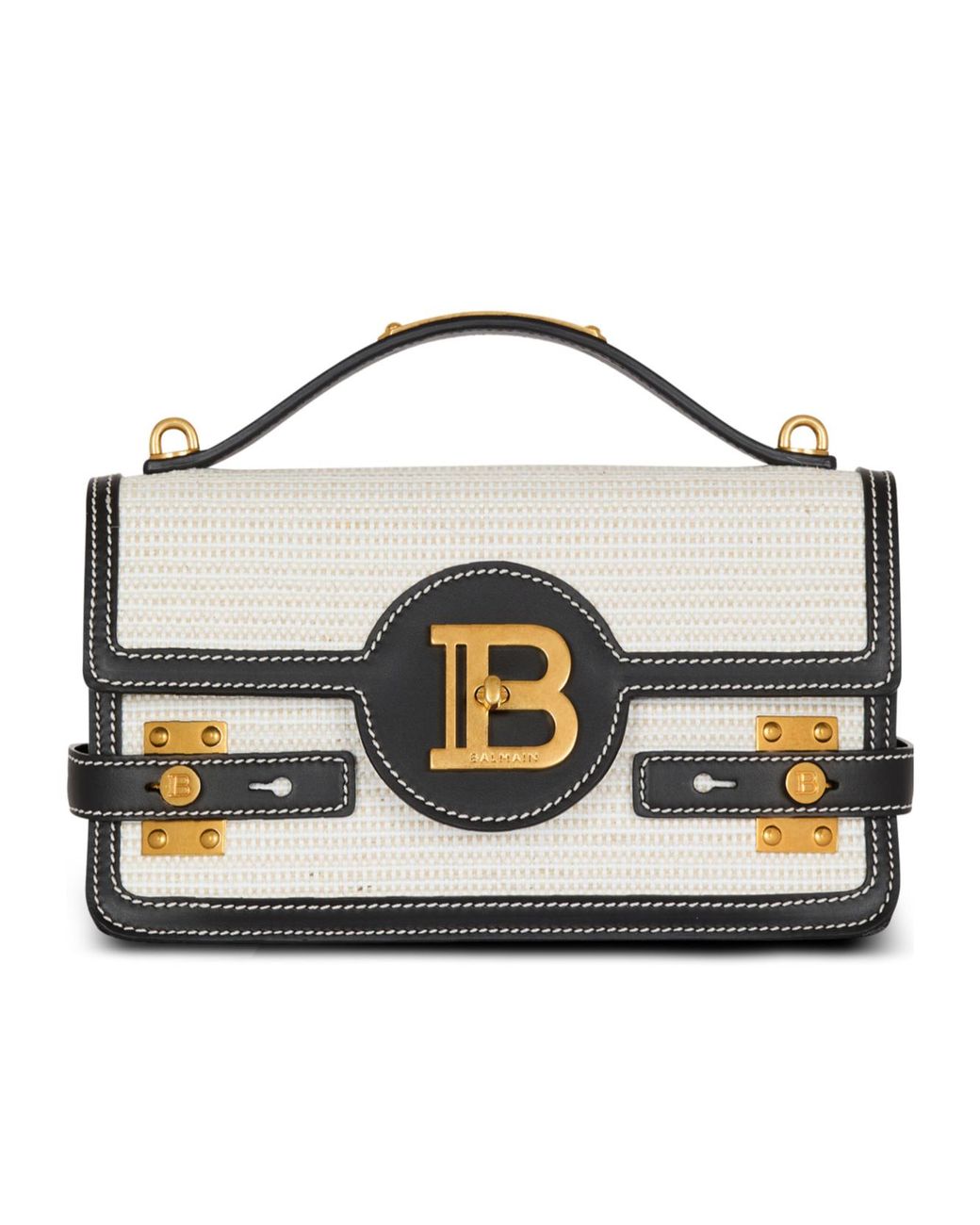 Balmain Black B-Buzz Shoulder 24 Bag