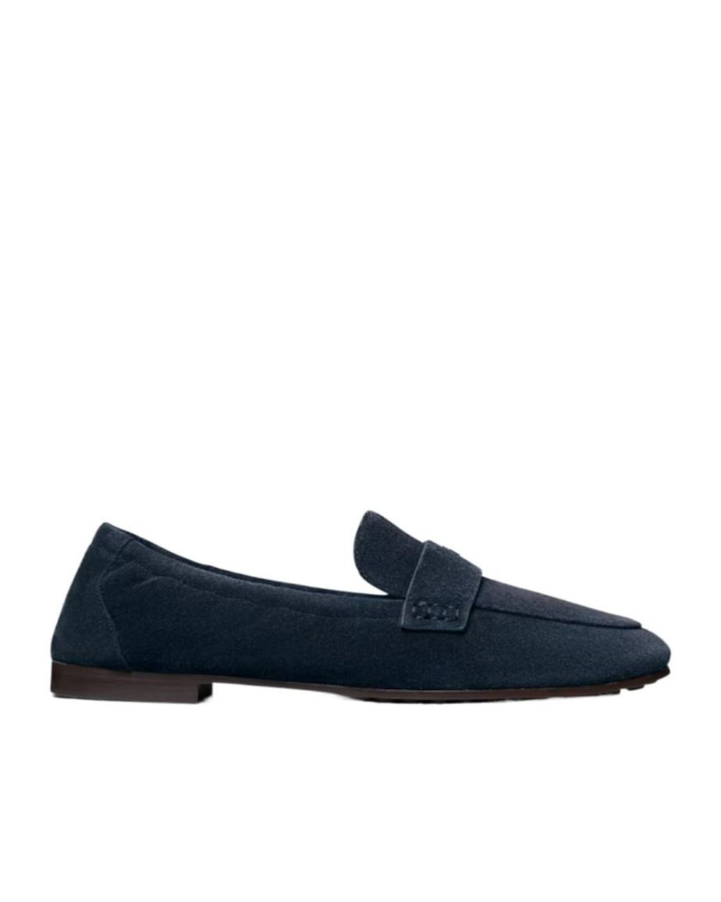 Tory Burch Blue Slip-On Ballet Loafers