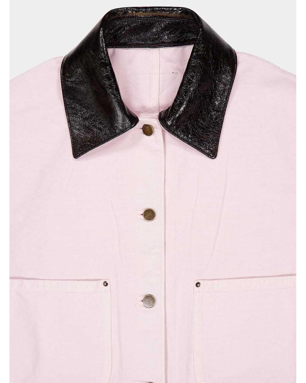 Prada Pink Button-Up Cropped Jacket