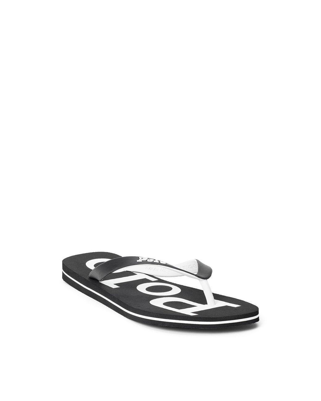 Polo Ralph Lauren White Print Flip Flops for men