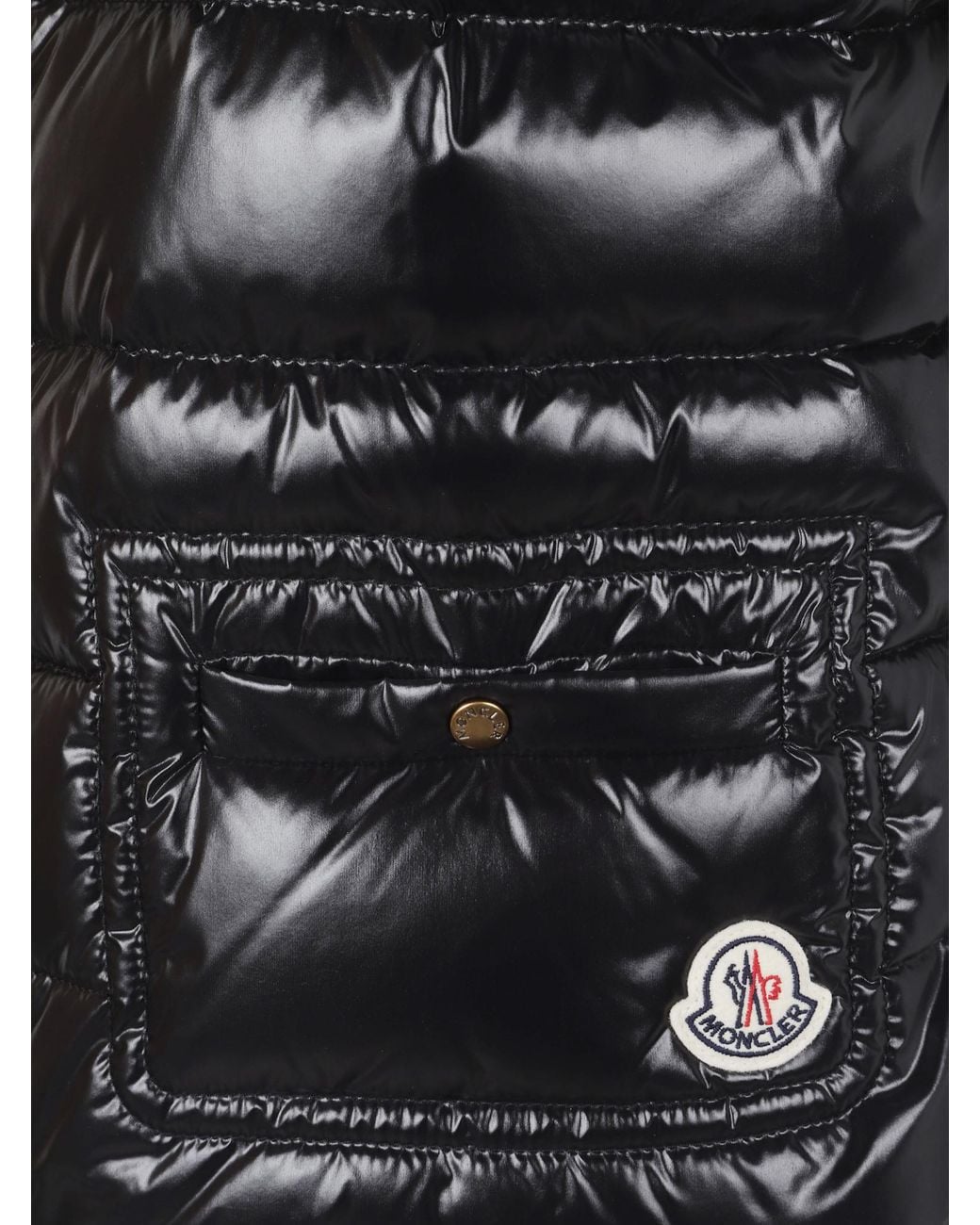 Moncler Black Waistcoats