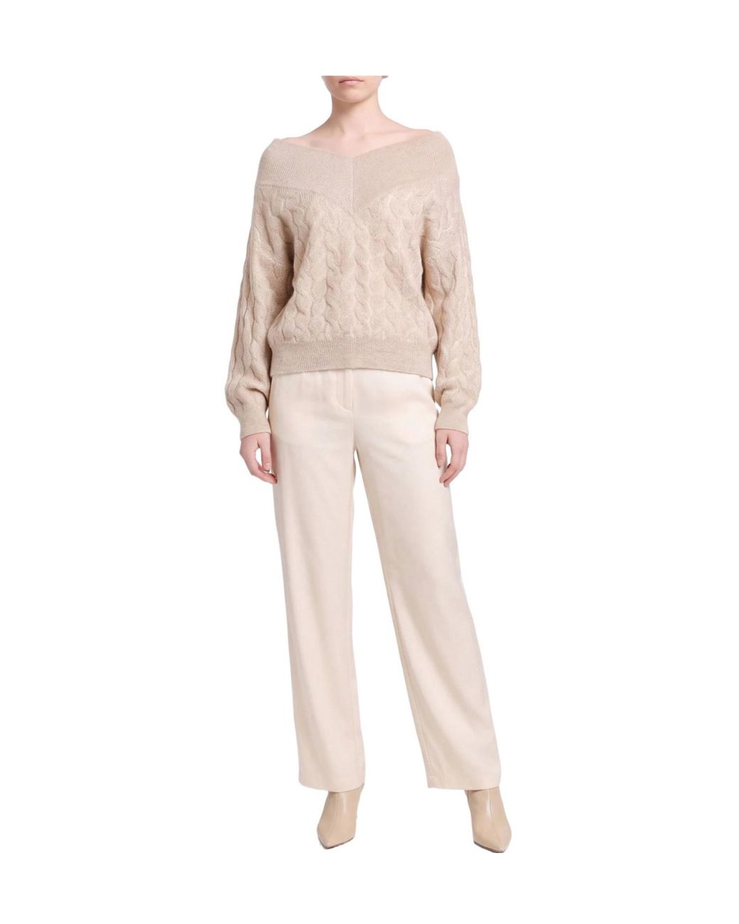Brunello Cucinelli Natural Solid Colour Jumpers