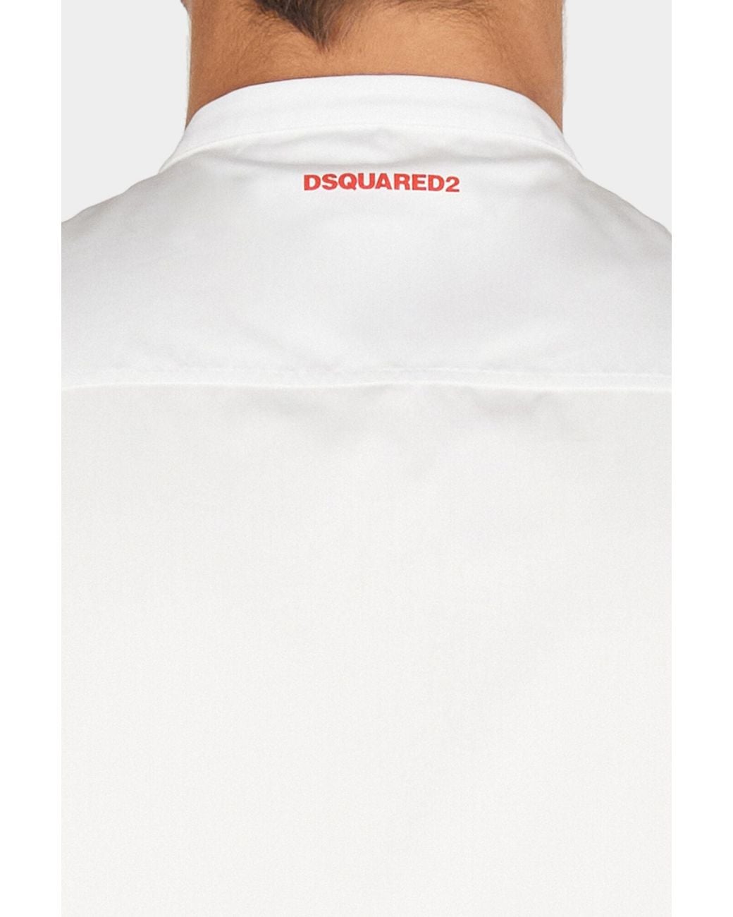 DSquared² White Graphic-Printed Sleeveless Distressed Shirt for men