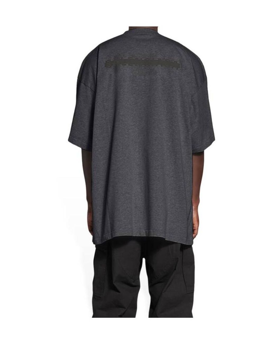 Balenciaga Blue T-Shirt Strike 1917 Oversize Da Donna for men