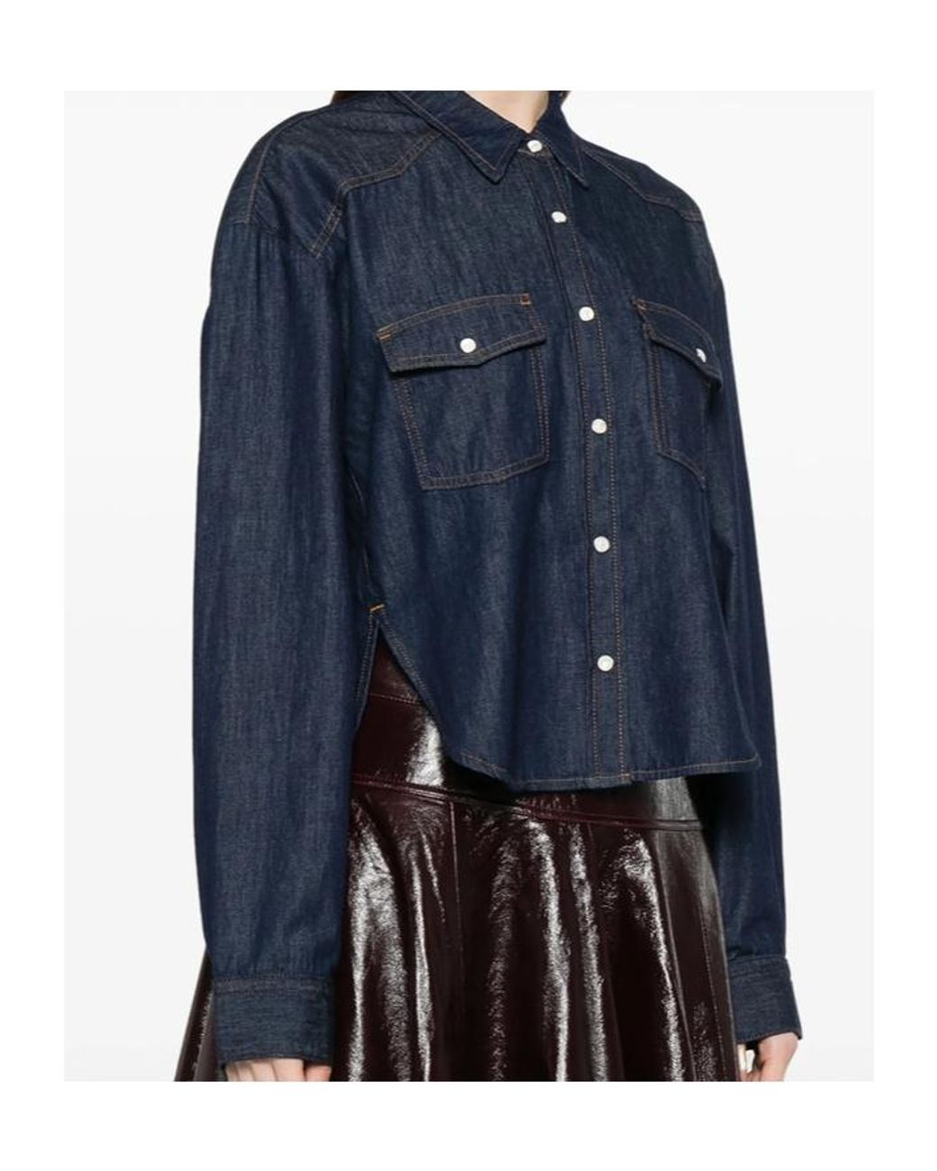 Khaite Blue Denim Shirt