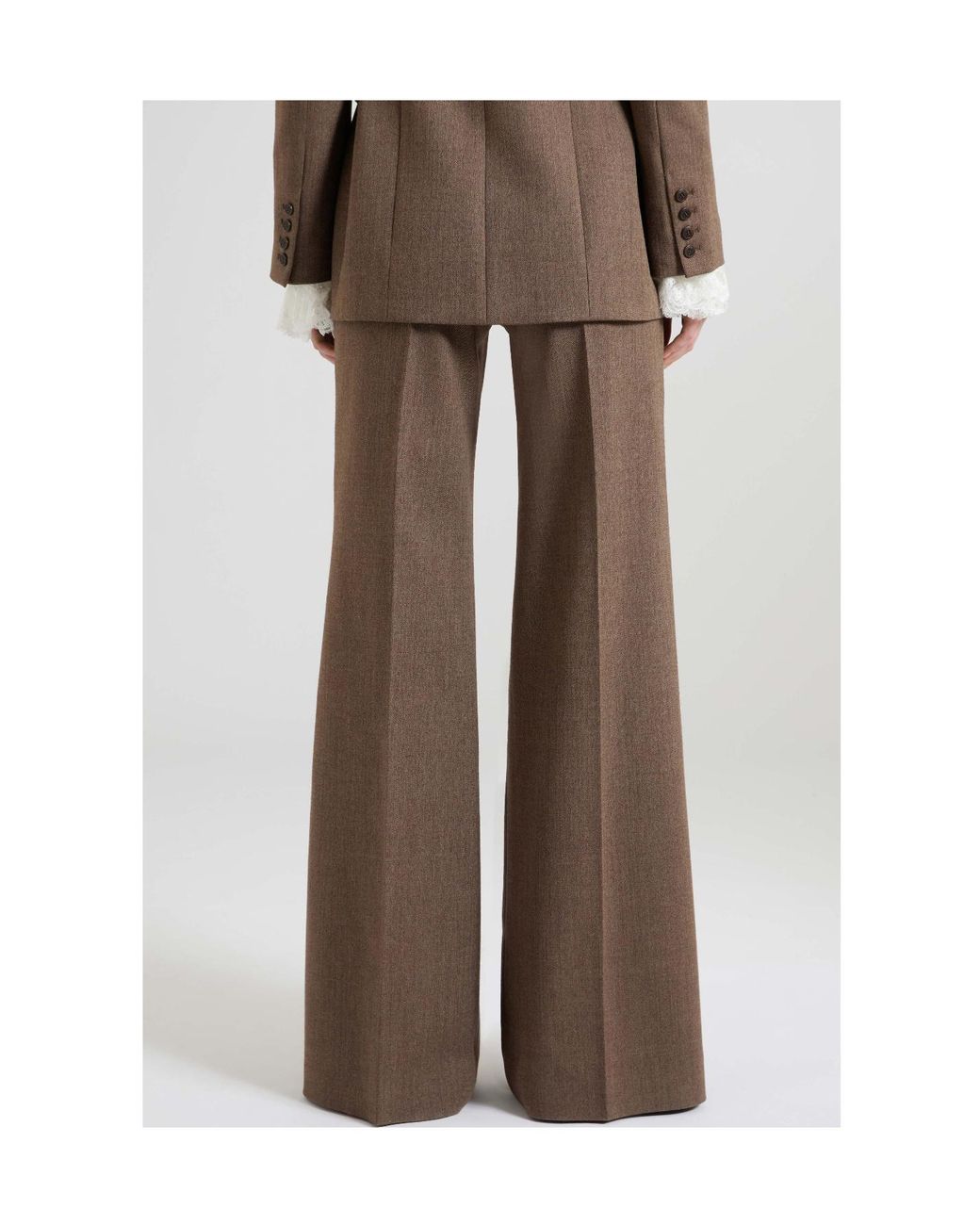 Ermanno Scervino Brown Palazzo Trousers