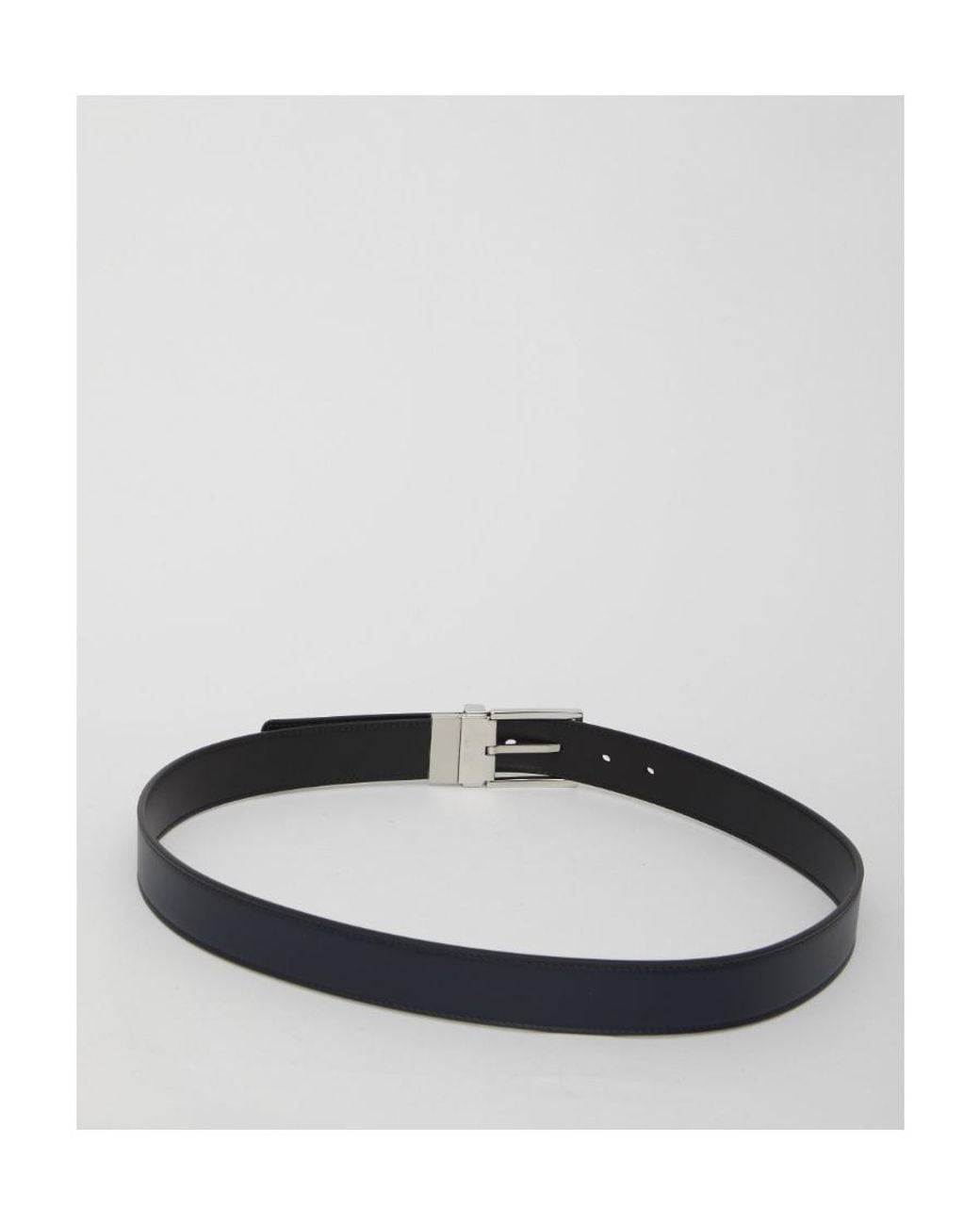 Dior White Reversible Belt for men