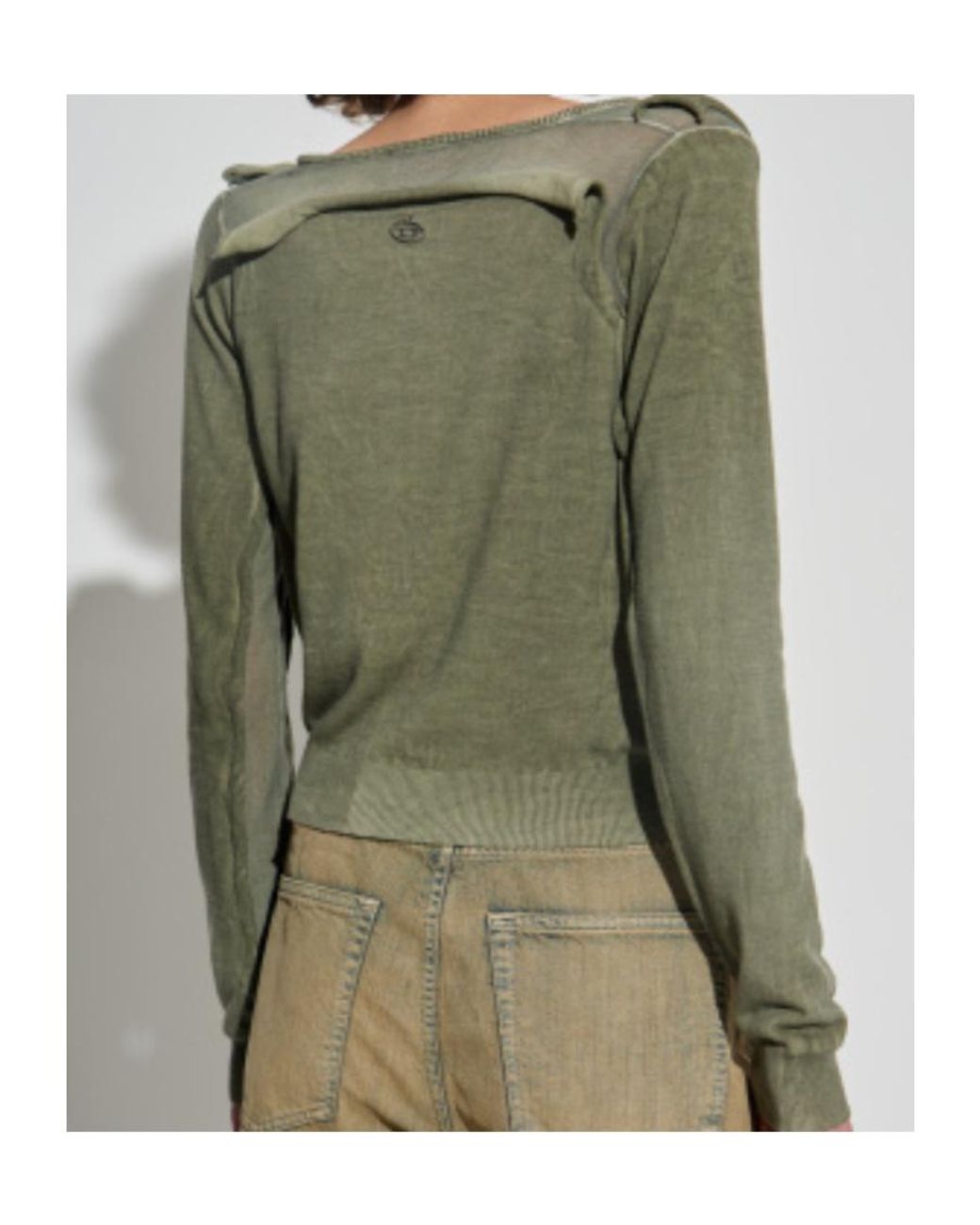 DIESEL Green M-Debi Long-Sleeved Top