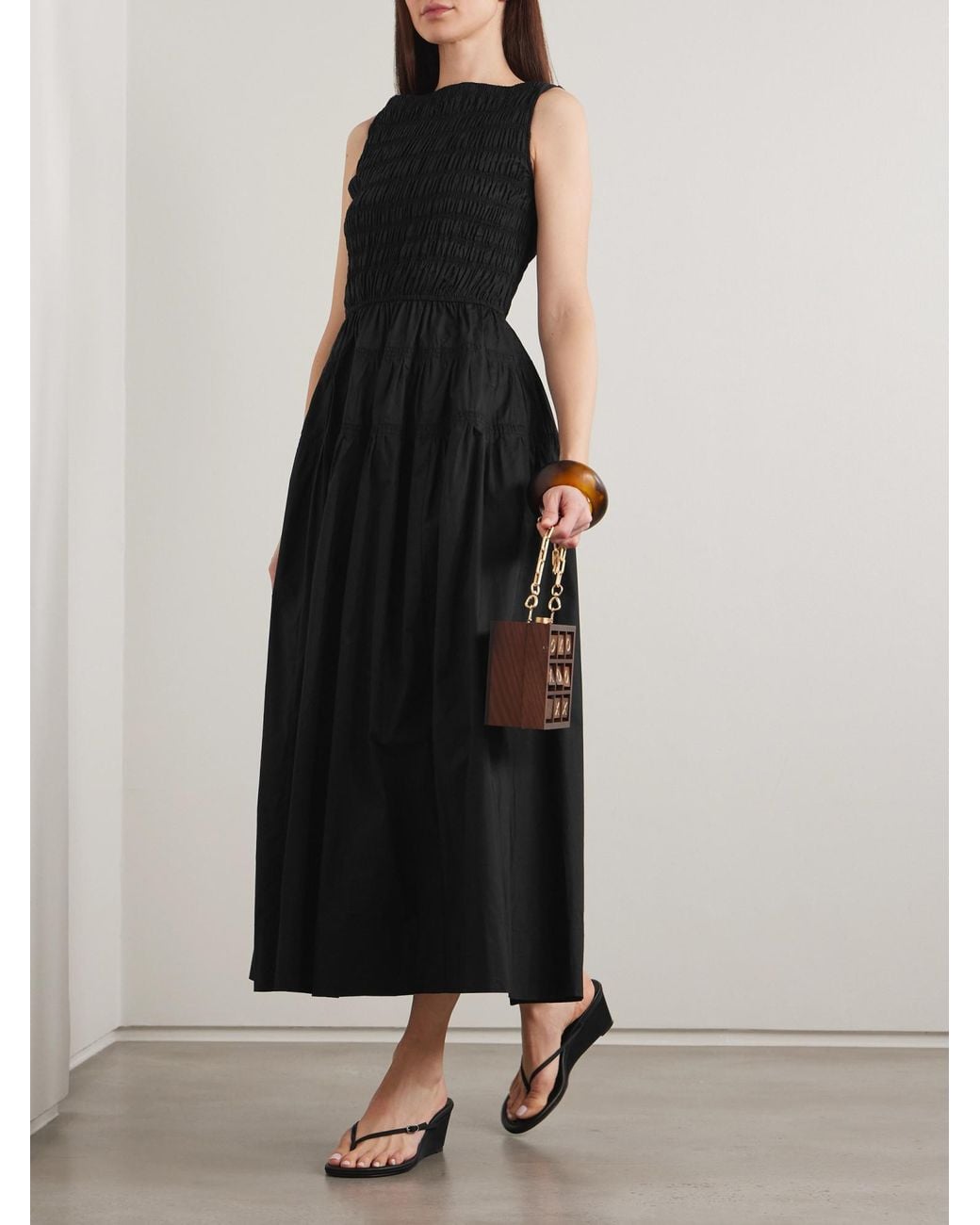 Doen Black Elegant Vintage Dress