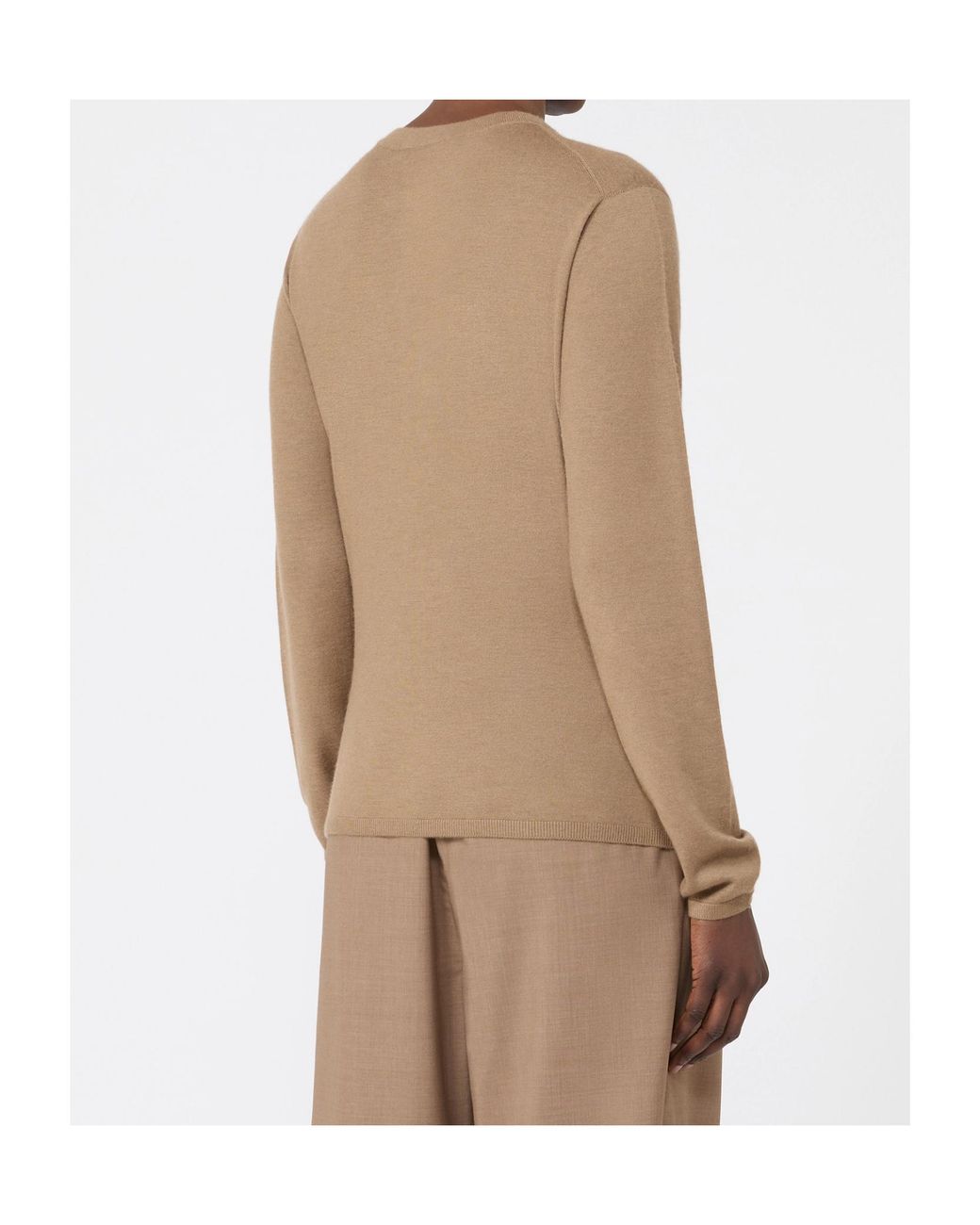 Max Mara Natural Knitted Sweater