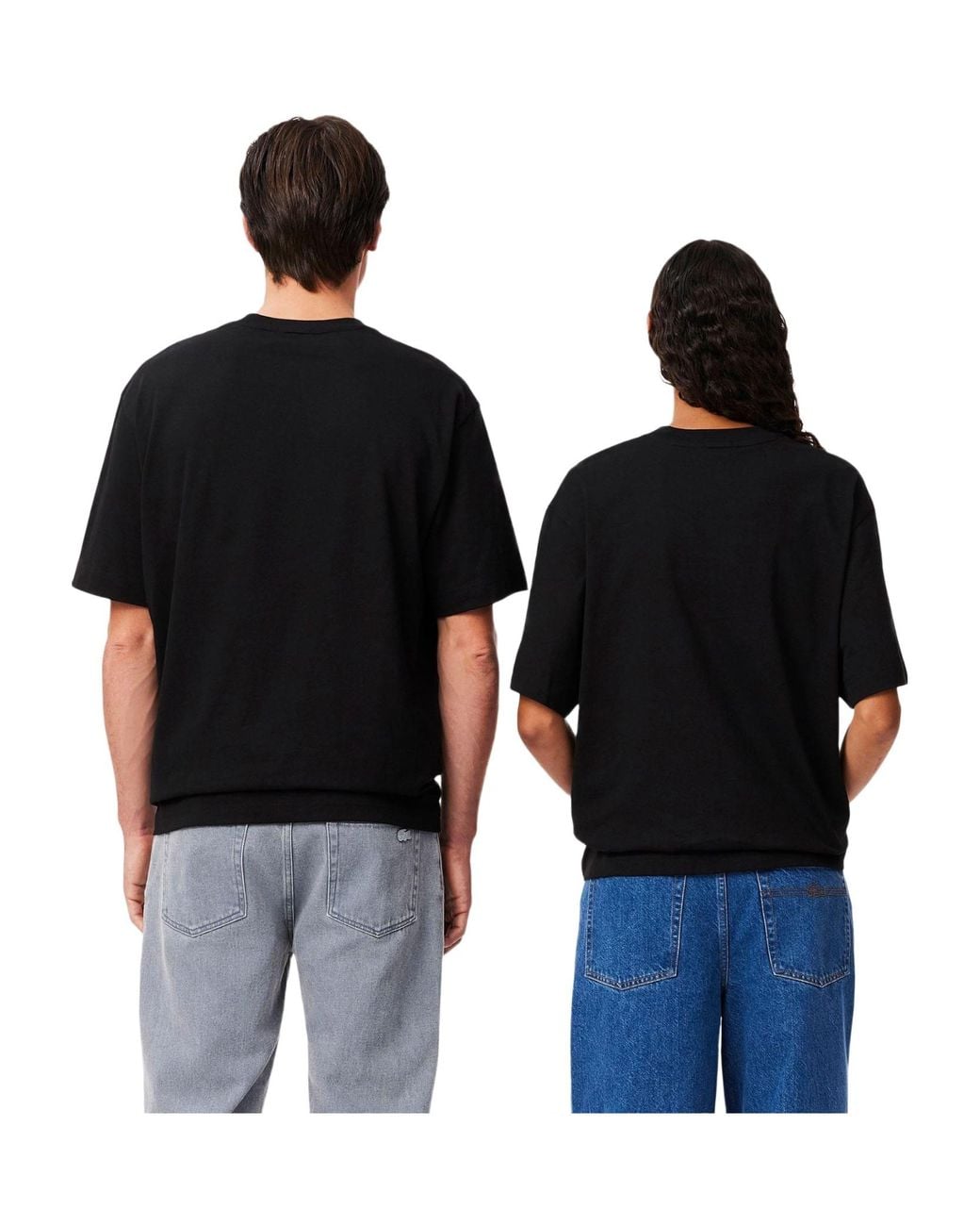 Lacoste Black Crewneck Shortsleeve Tshirt for men