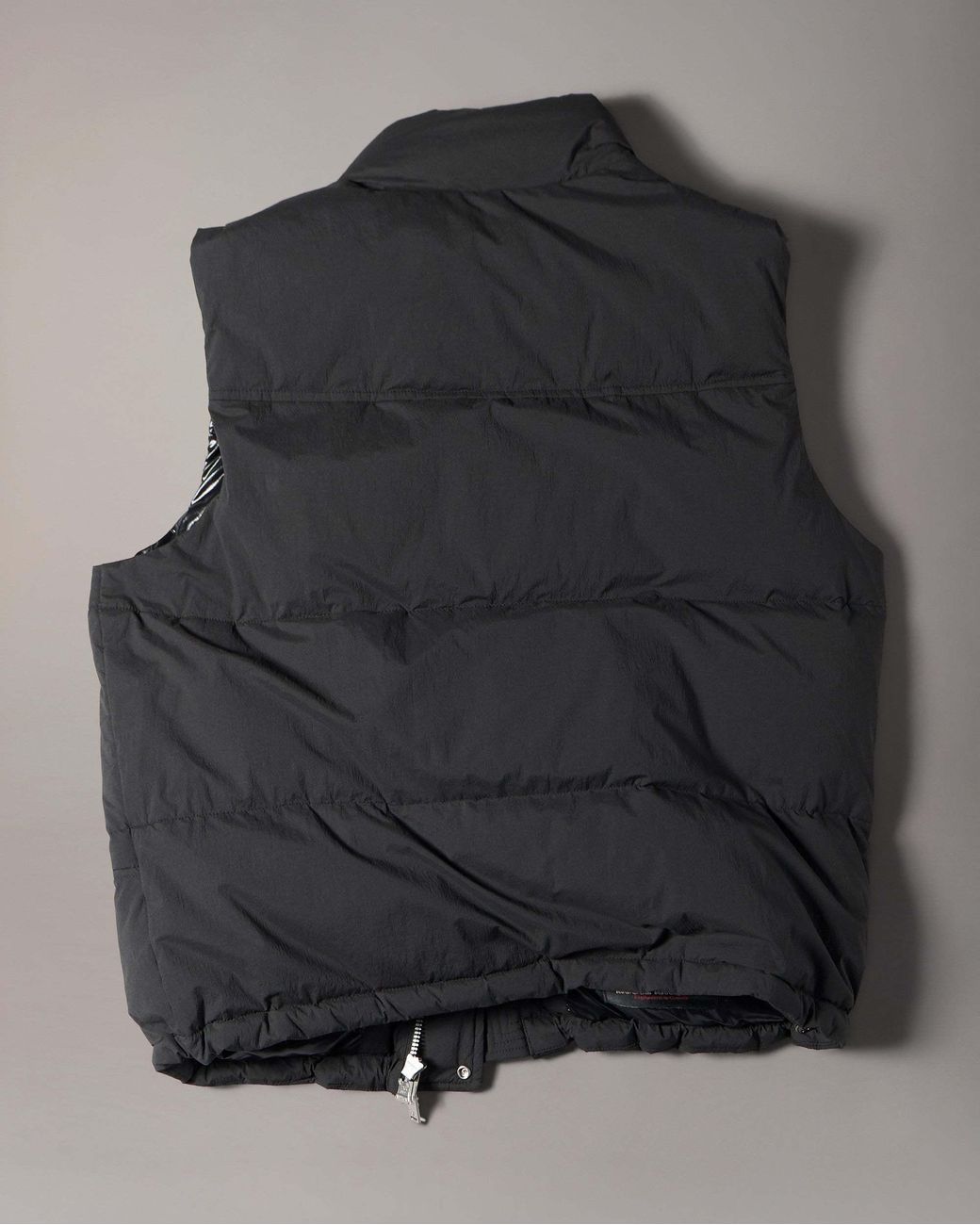 Moose Knuckles Blue Logo Patch Down Gilet for men
