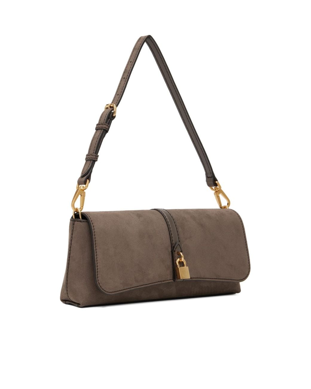 Stella McCartney Brown Flap Shoulder Bag