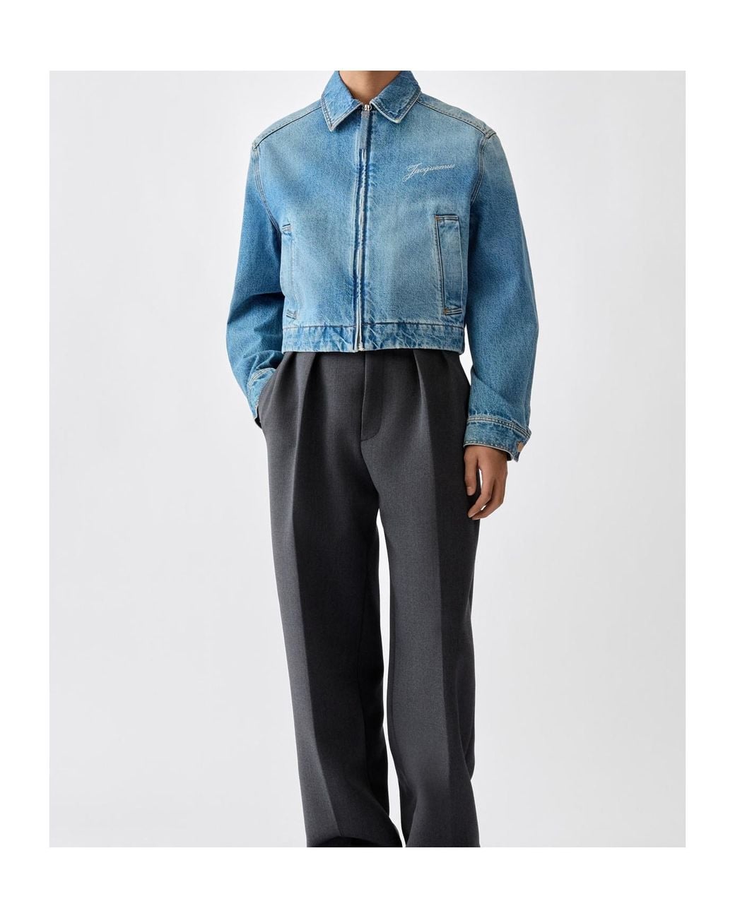 Jacquemus Blue The De-Nîmes Canevas Denim Jacket for men
