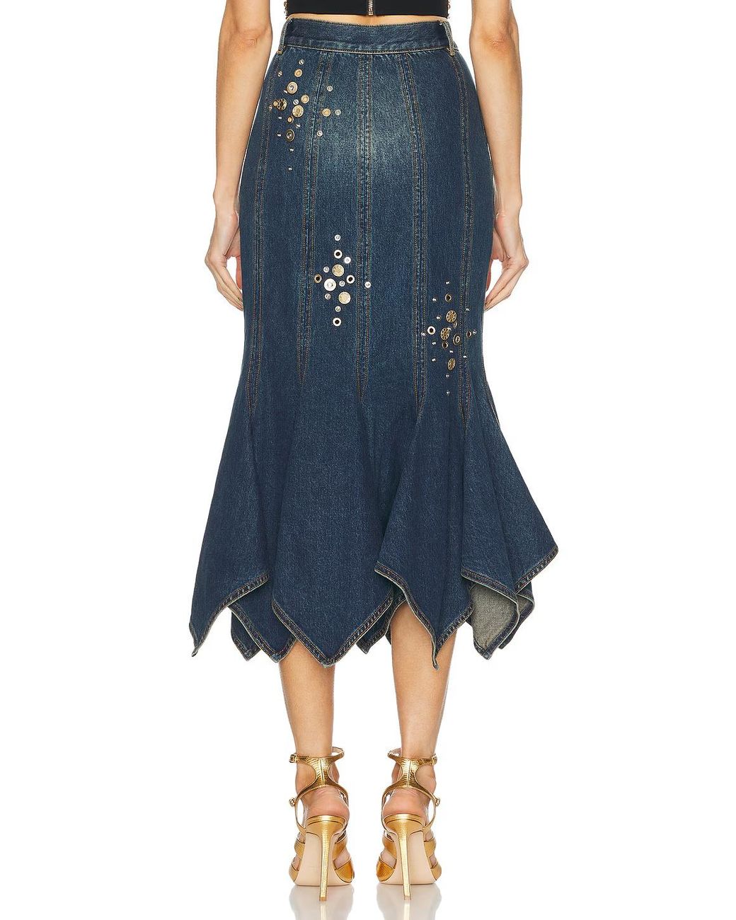 Area Blue Crystal Skirt