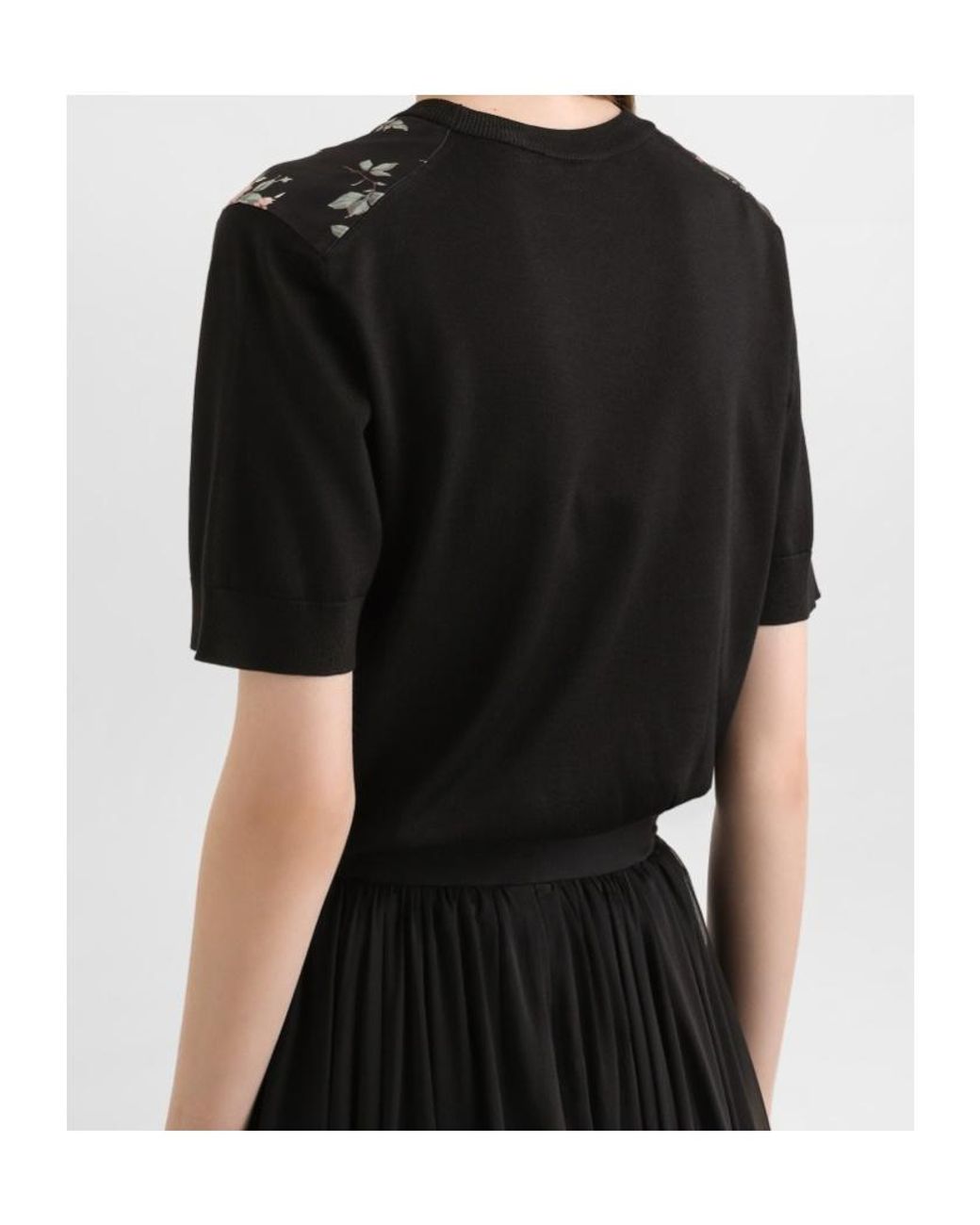 Dolce & Gabbana Black Round-Neck Short-Sleeved T-Shirt