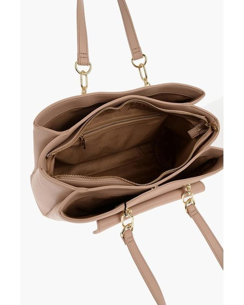 Moschino Natural Double-Handled Handbag