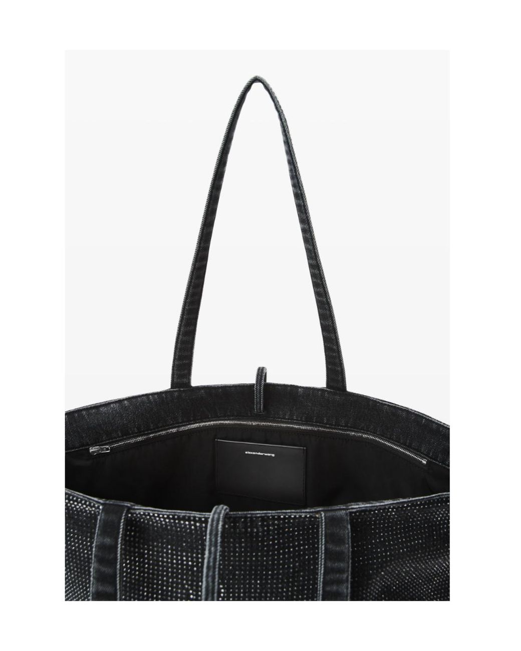 Alexander Wang Black Punch Logo Tote Bag