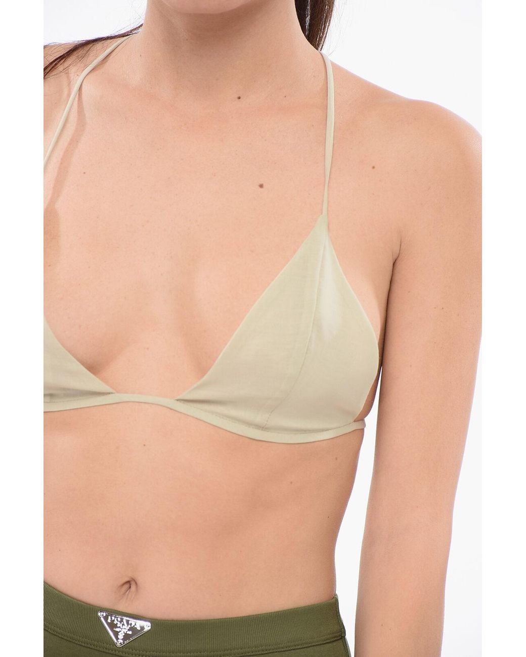 Philosophy Di Lorenzo Serafini Gray Rear-Closure Bra Top