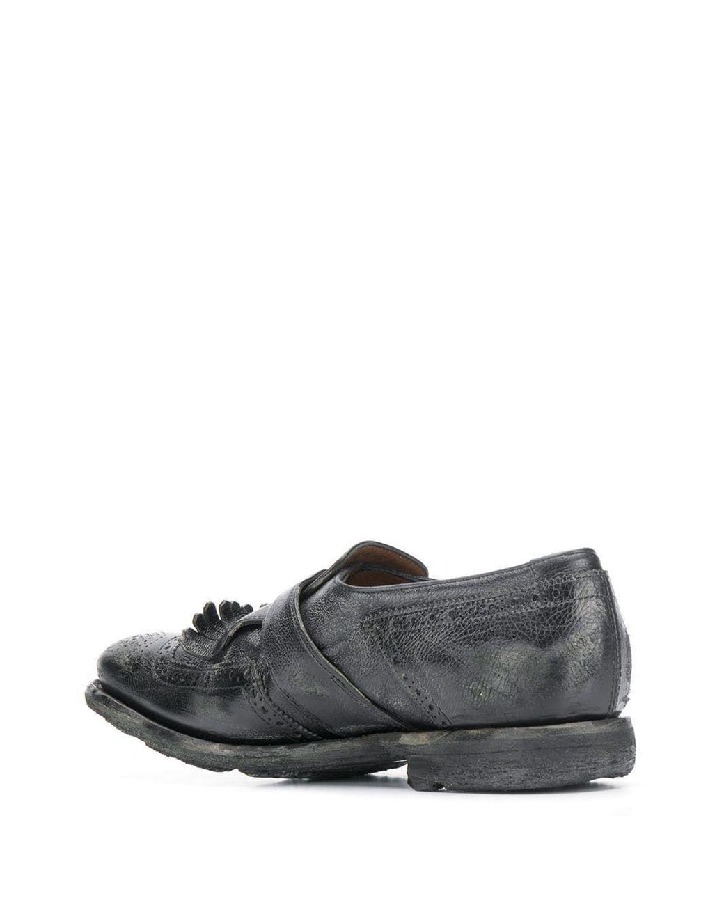 Church's Gray Shanghai Brogue Monk Shoes