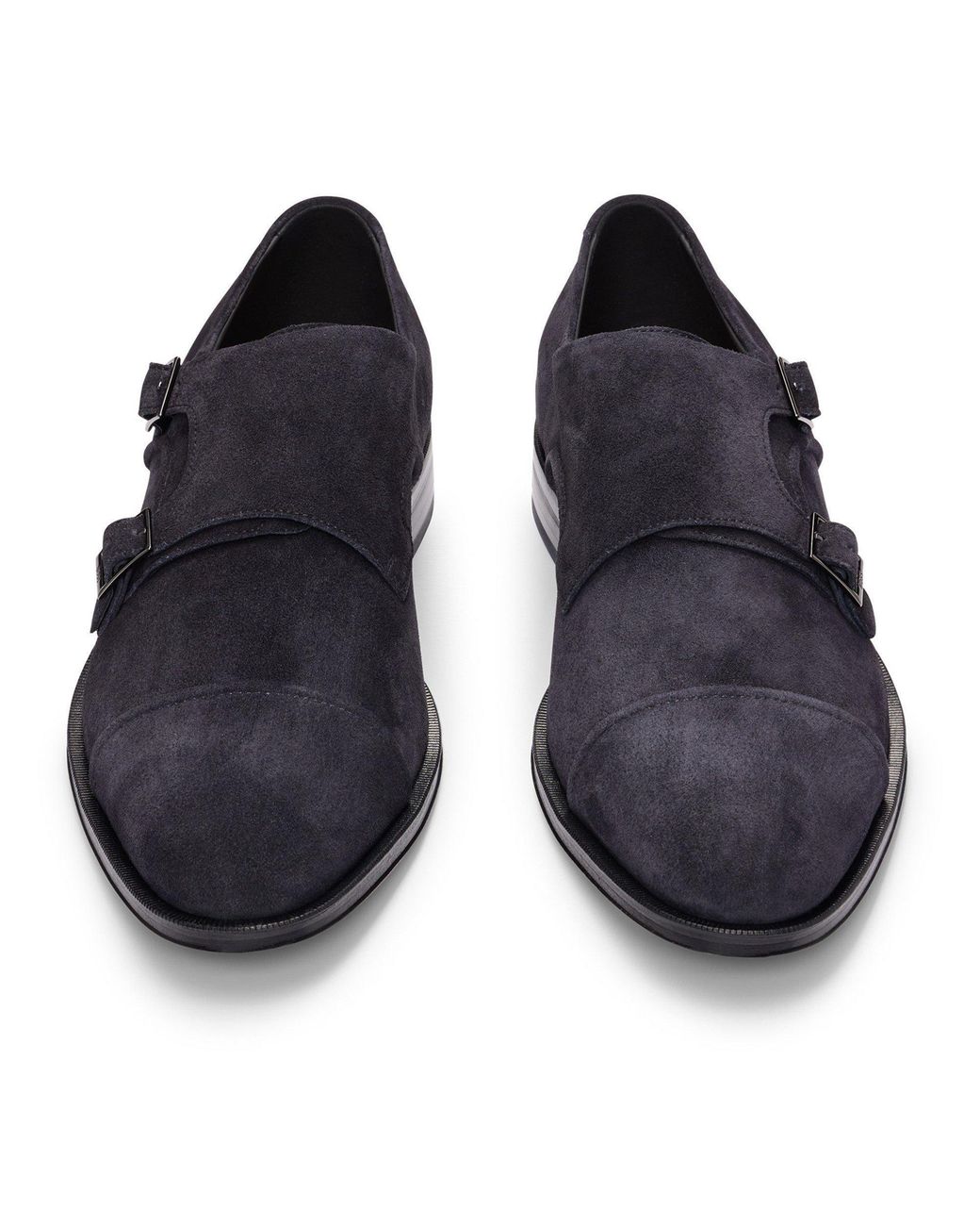 Boss Blue Solid Color Loafers for men