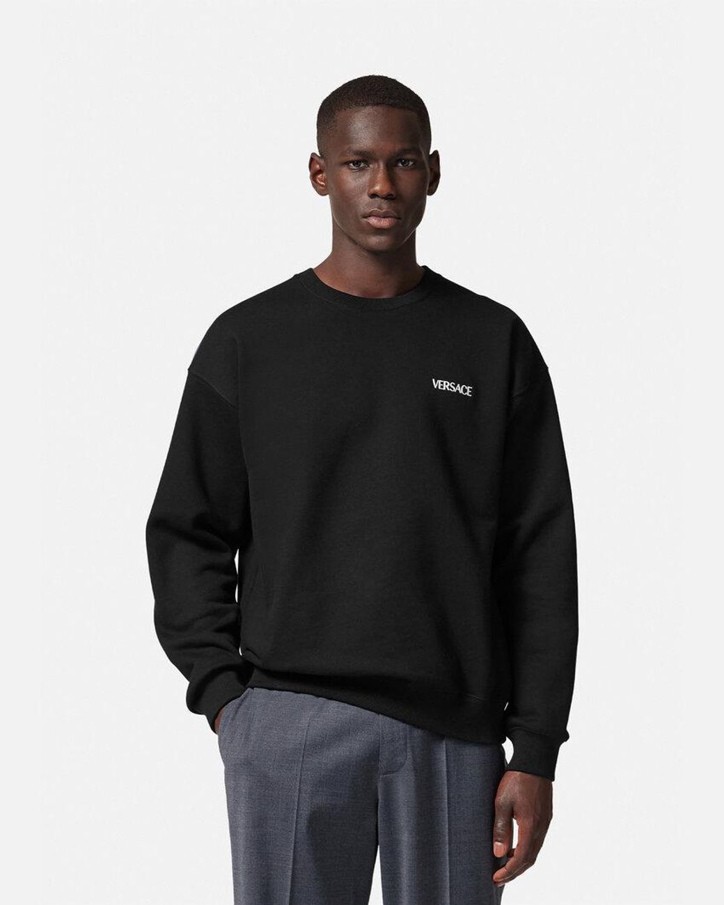 Versace Black Hills Crewneck Sweatshirt for men