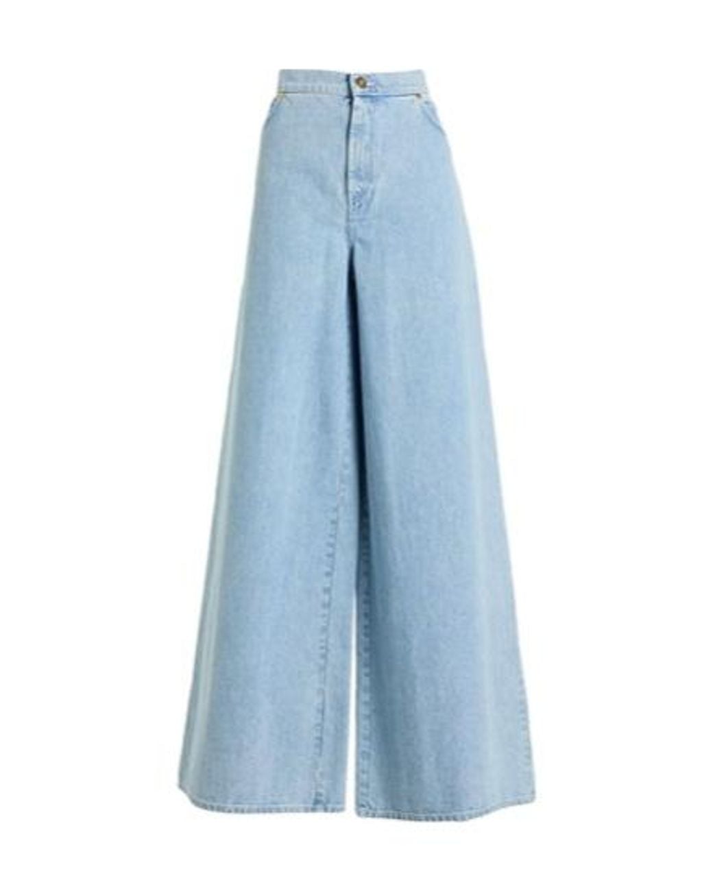 Max Mara Blue Light-Colored Loose Jeans