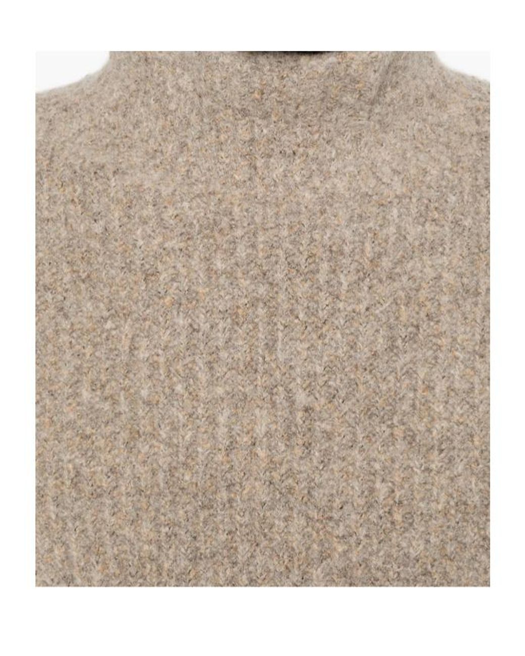 Roberto Collina Natural Turtleneck Knit Top for men