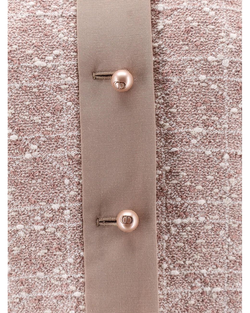 Dior Natural Macrocannage Short-Sleeved Jacket