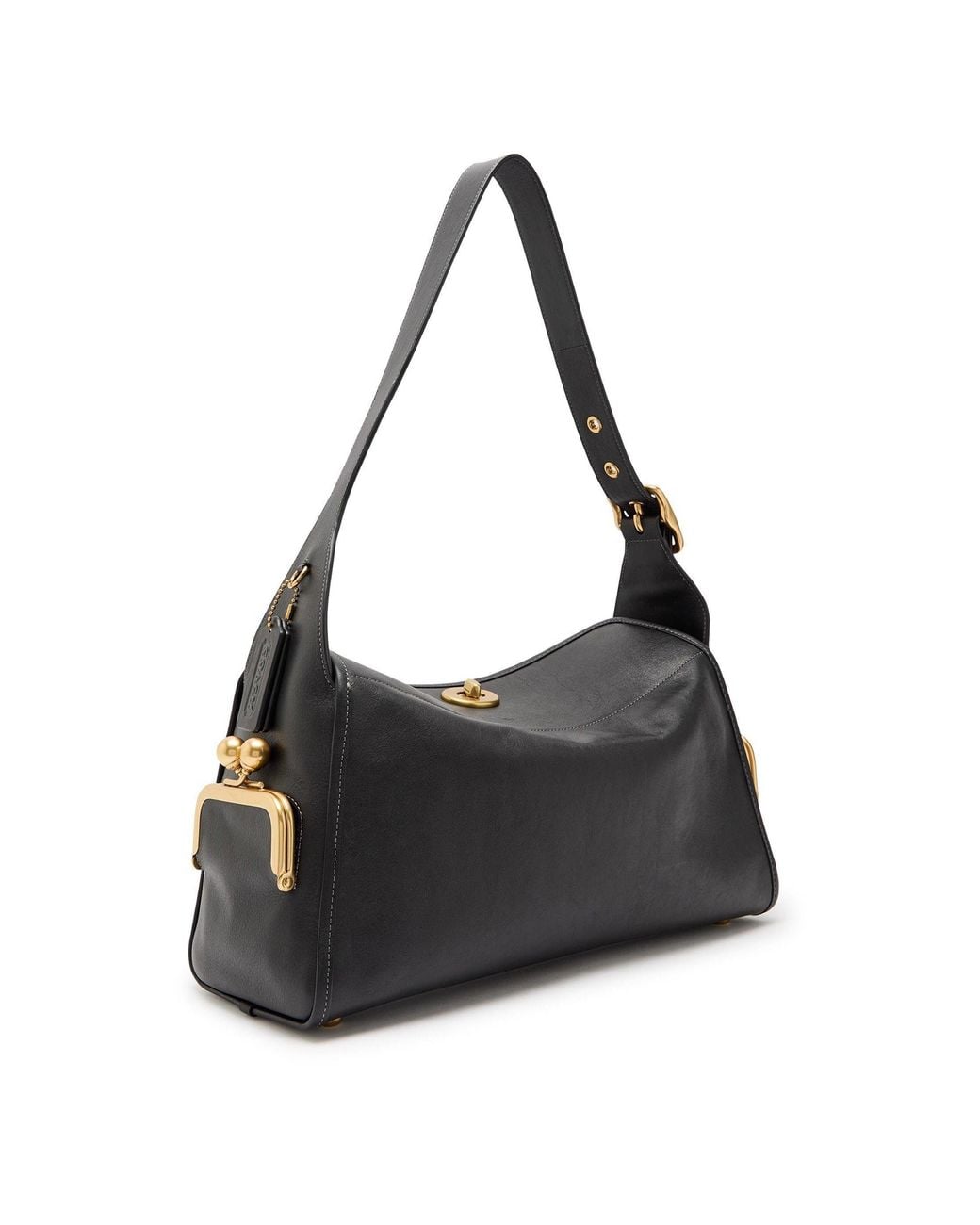 COACH Black Casual Wide Shoulder Bag