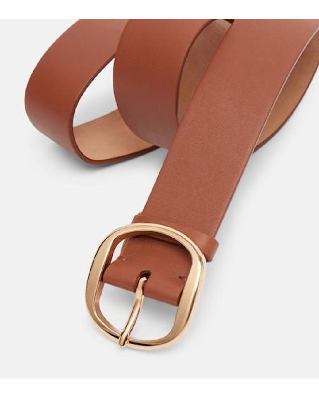 Gabriela Hearst Brown Elster Leather Belt
