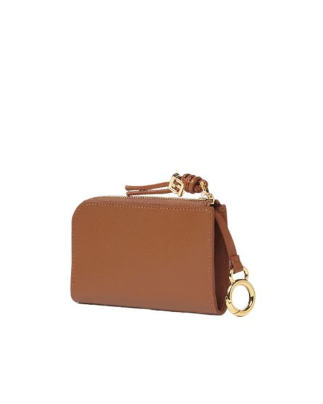 Fendi Brown Ff Diamonds Card Case Pouch