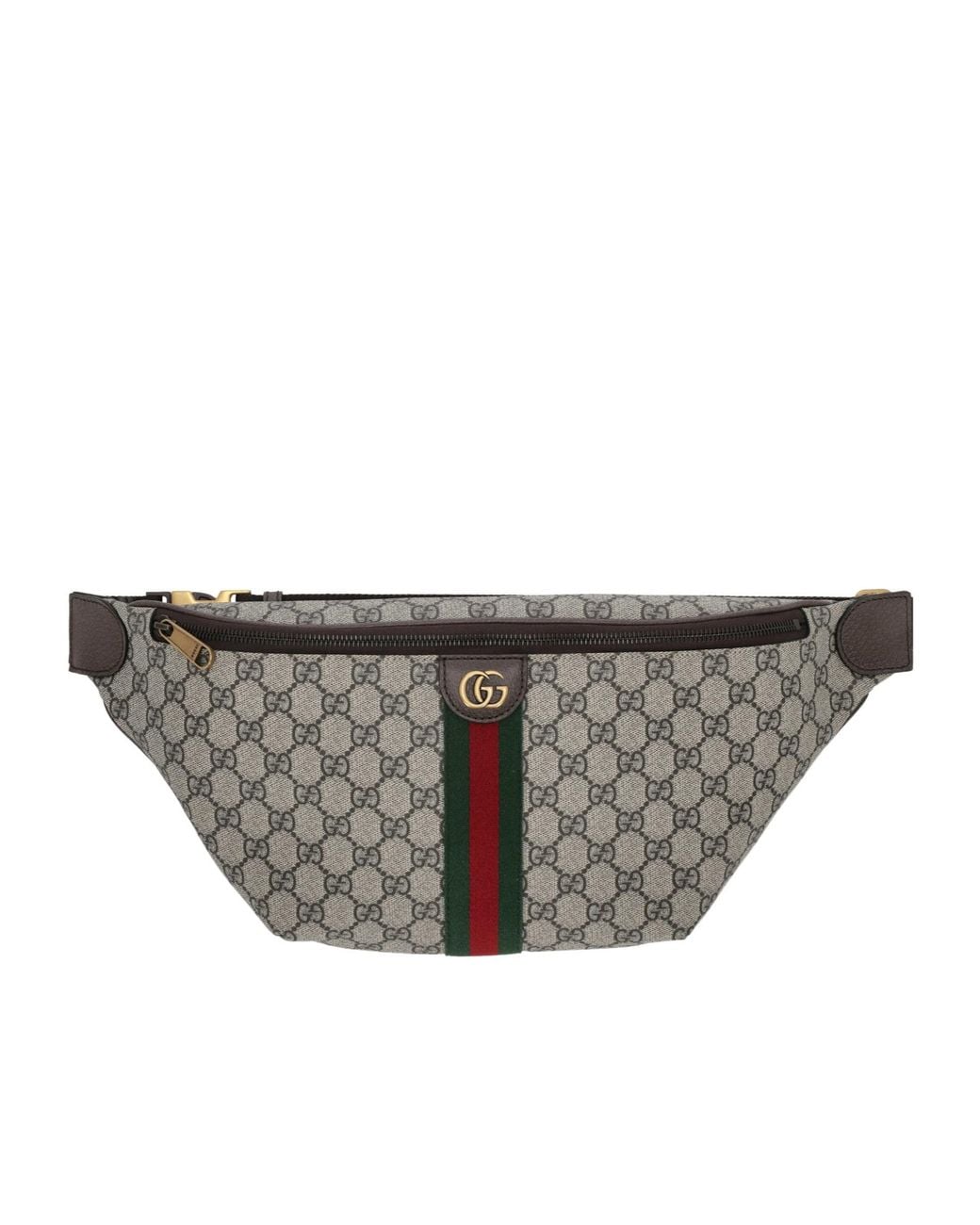 Gucci Gray Ophidia Large Belt Bag for men