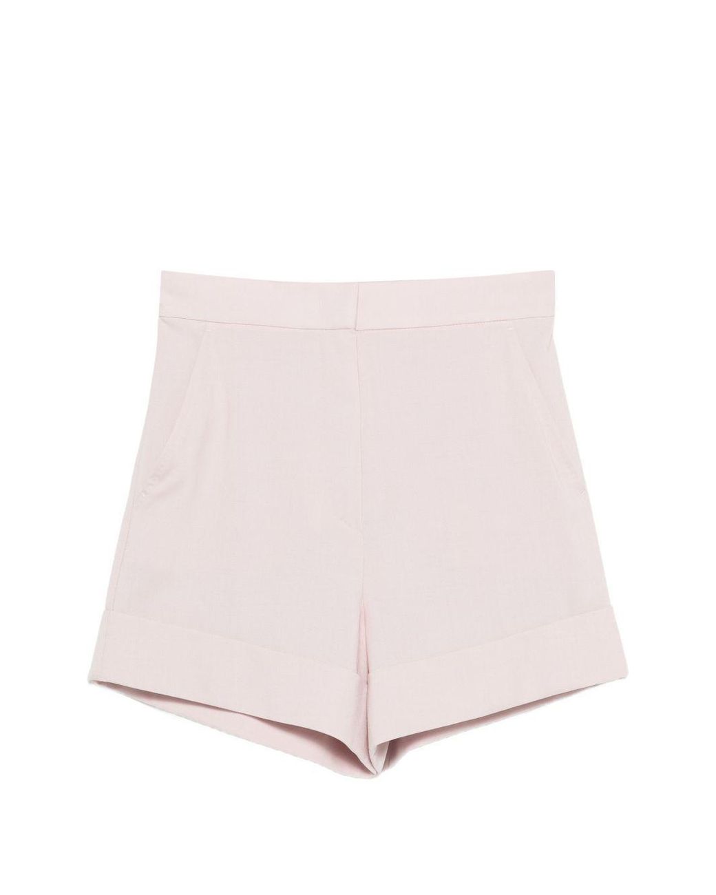 Max Mara Pink Mxmcelebre Turn-Up Hem Shorts