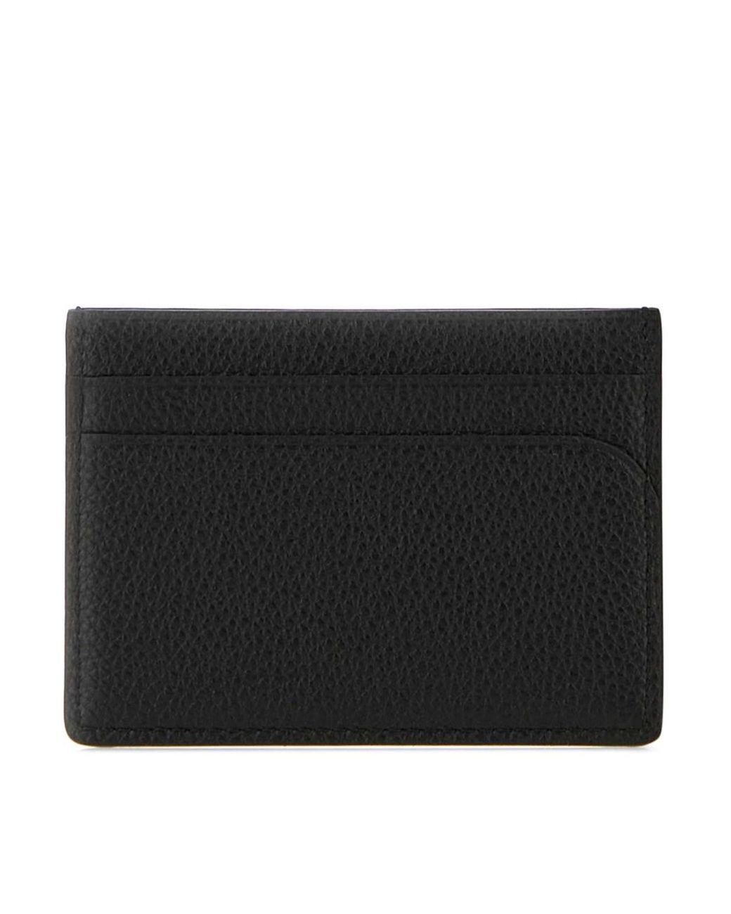 Jil Sander Black Curve Card Holder Wallet for men