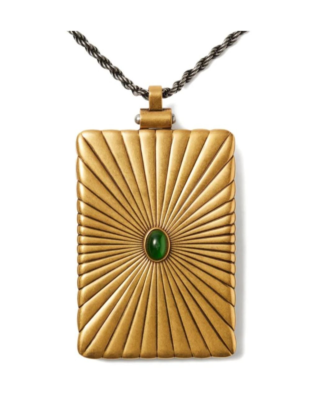 Versace Metallic Circe Locket Necklace