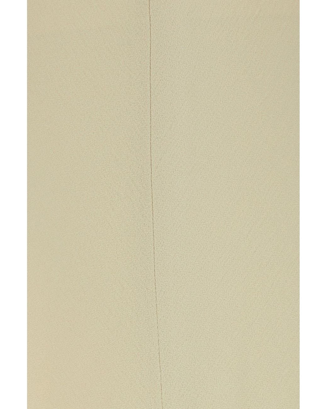 AMI Natural Straight Hem Midi Skirt