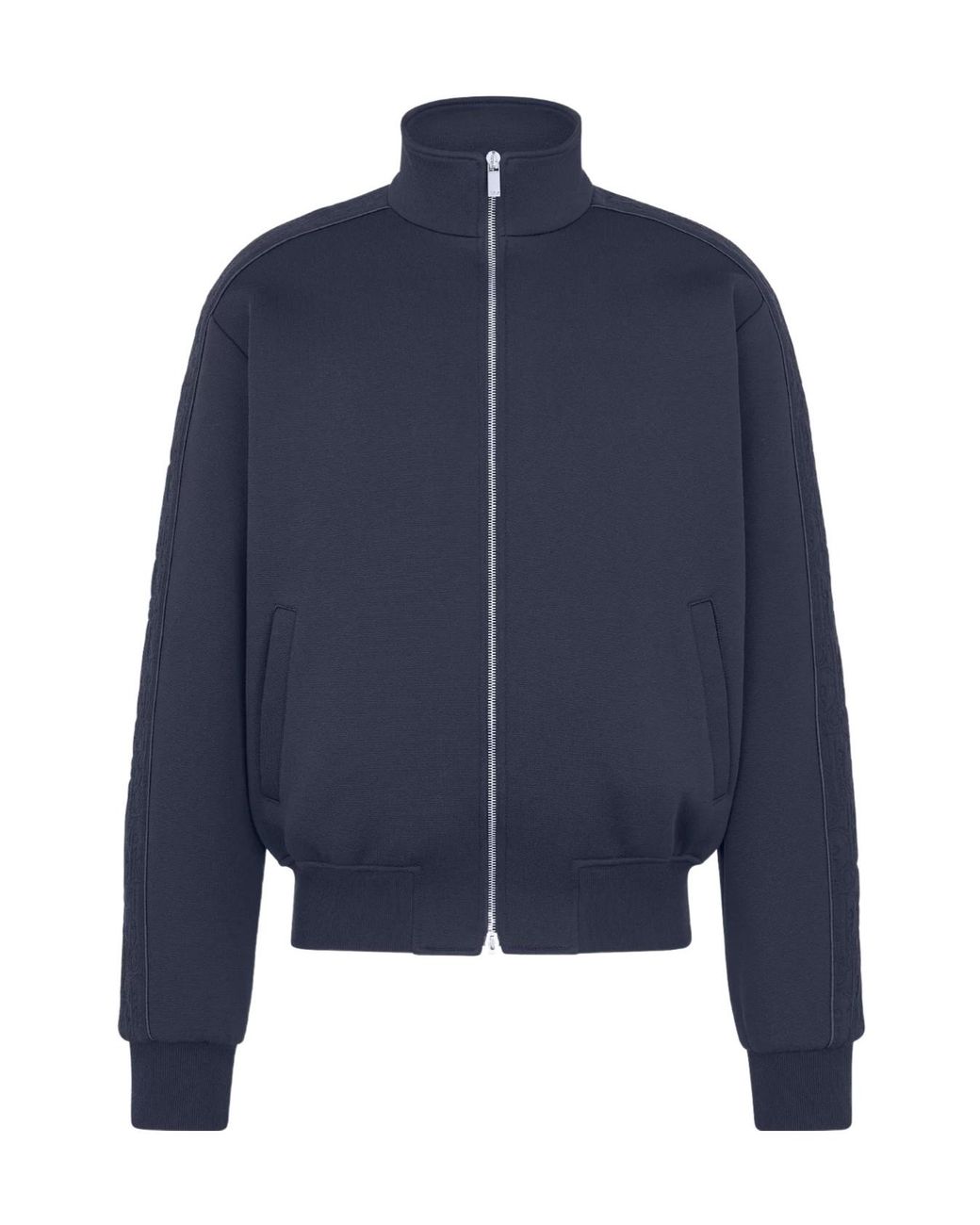 Dior Blue Homme Oblique Zip-Up Track Jacket for men
