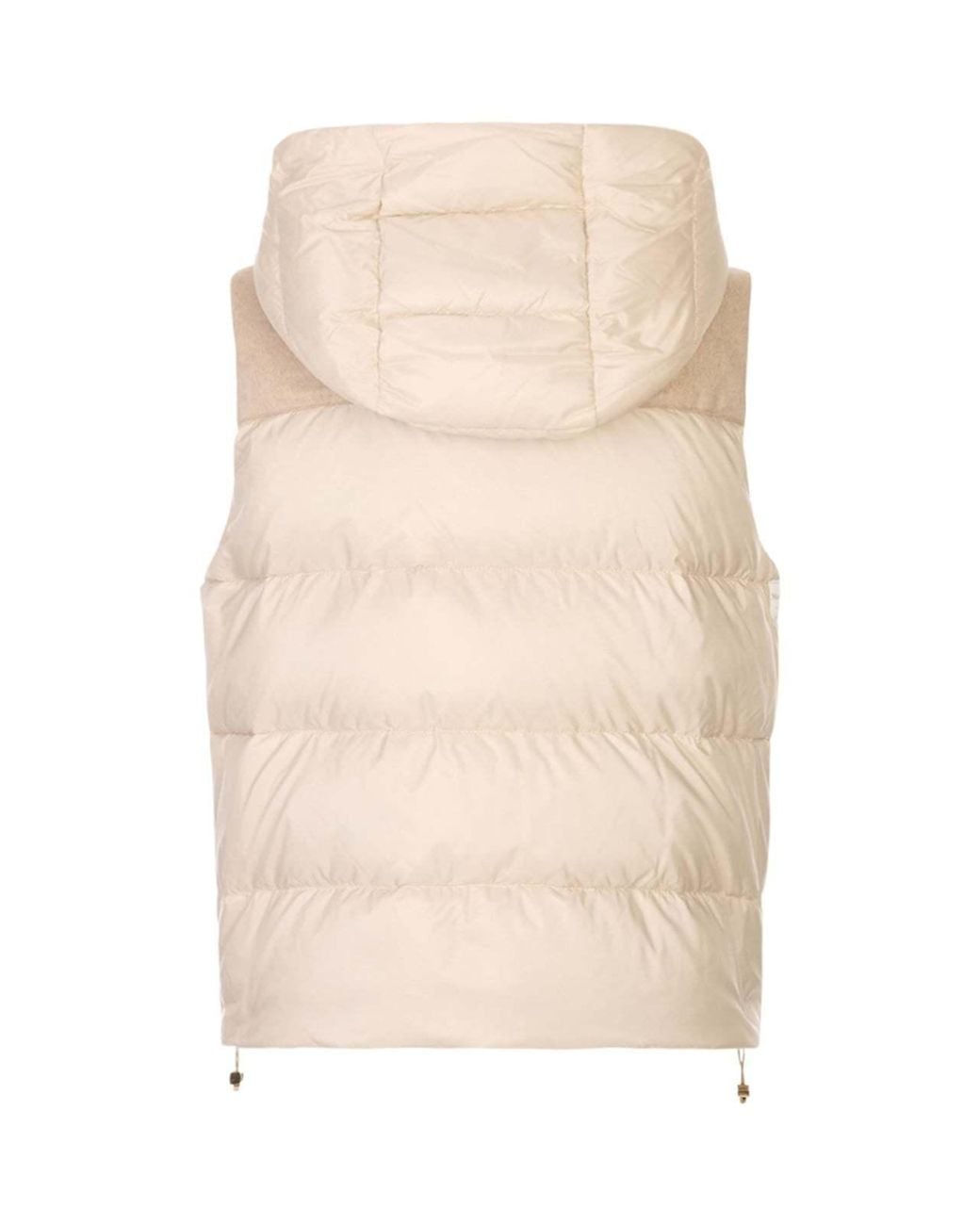 Max Mara Natural Quilted Hooded Gilet