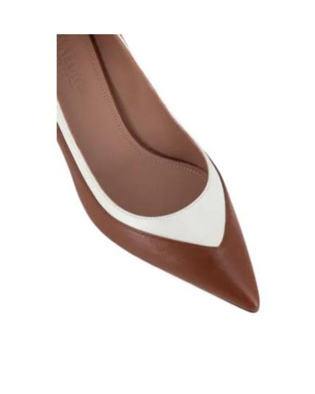 Malone Souliers Brown Pointed Toe Two-Tone Pumps