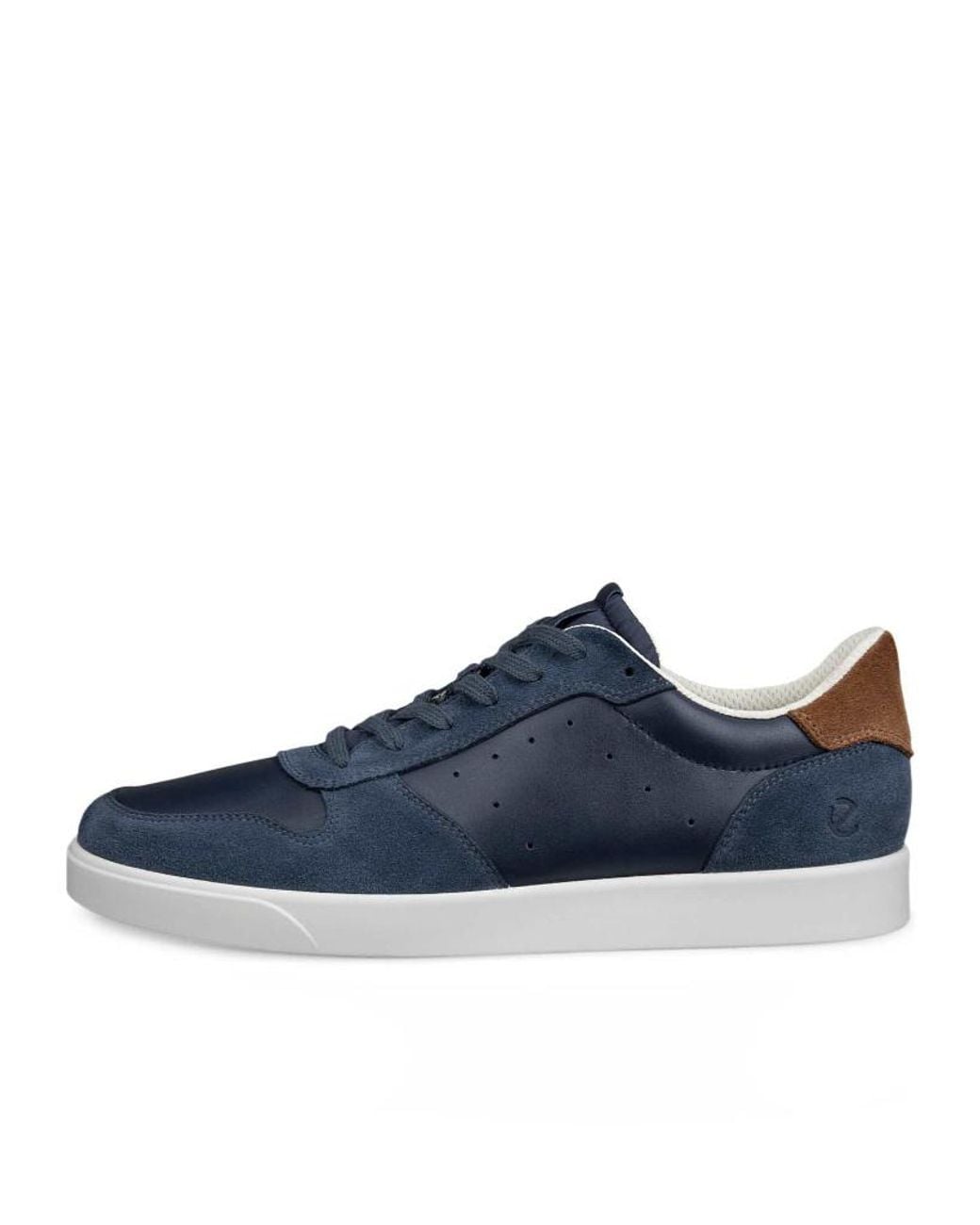 Ecco Blue Street Lite Leather Trainer for men