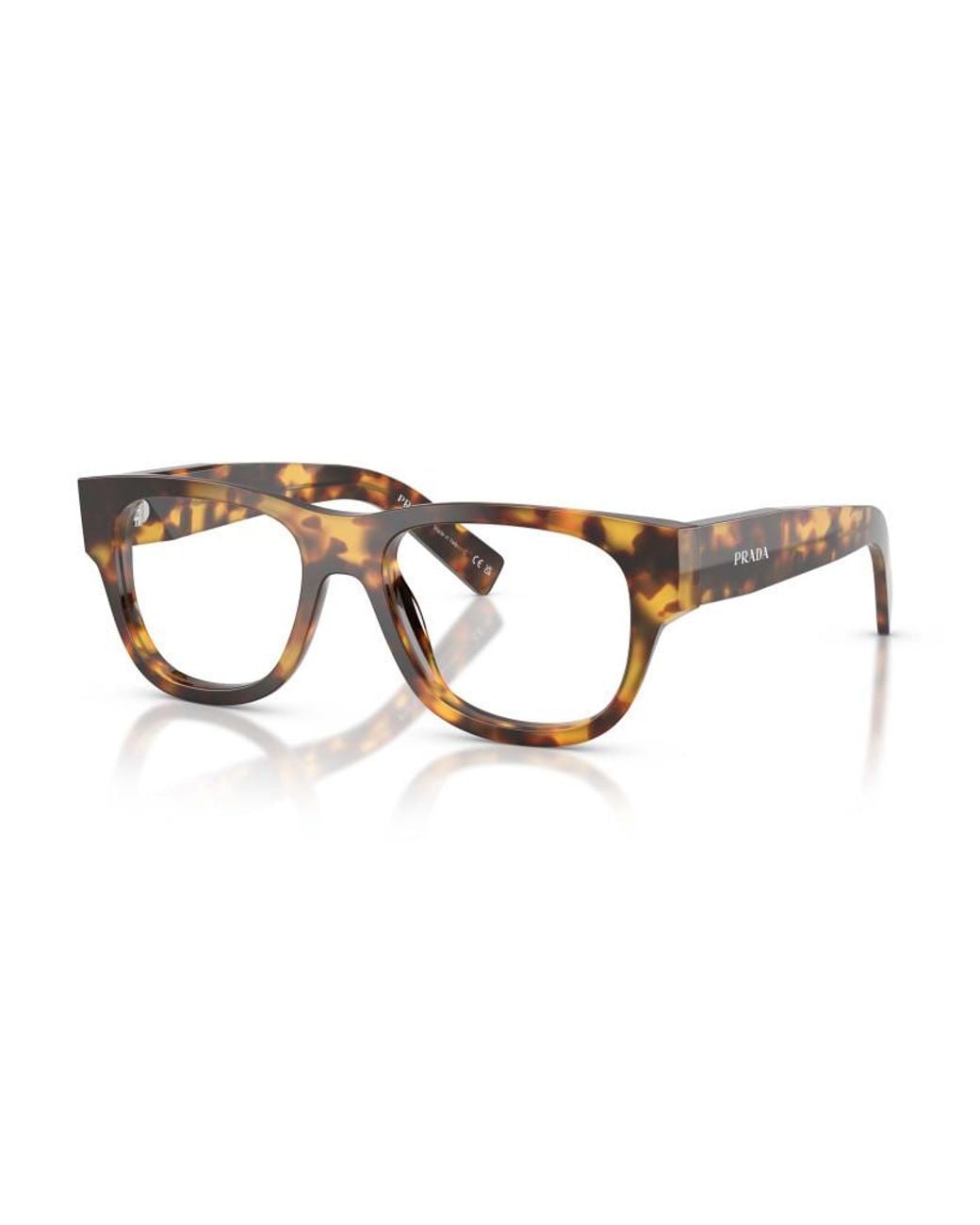 Prada White Eyewear Square Frame Glasses
