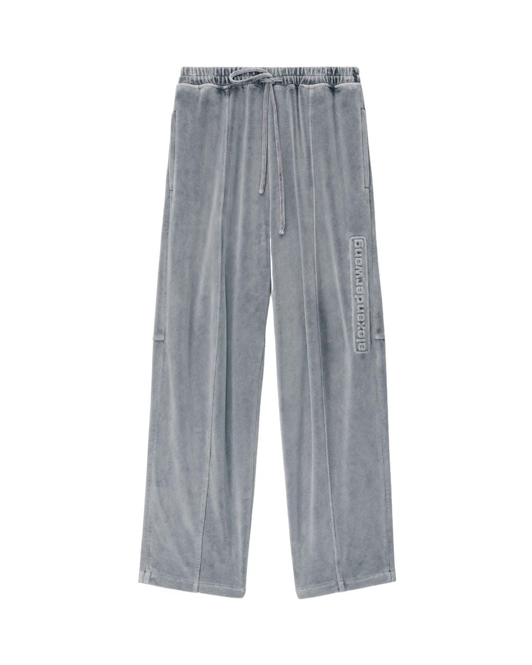 Alexander Wang Gray Elastic Waist Drawstring Sweatpants for men