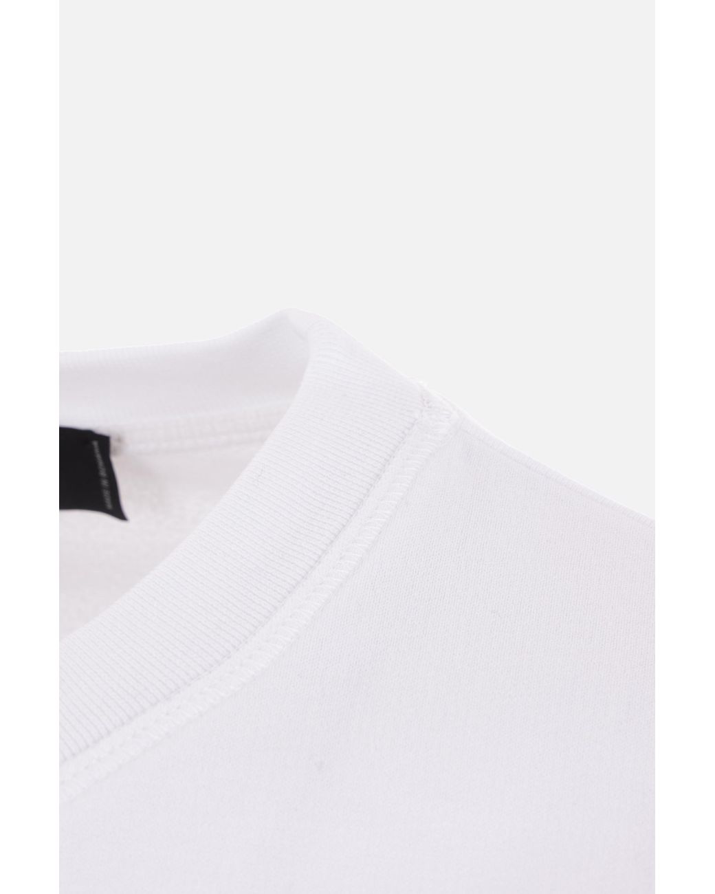 DSquared² White Logo Printed Crewneck Sweatshirt for men