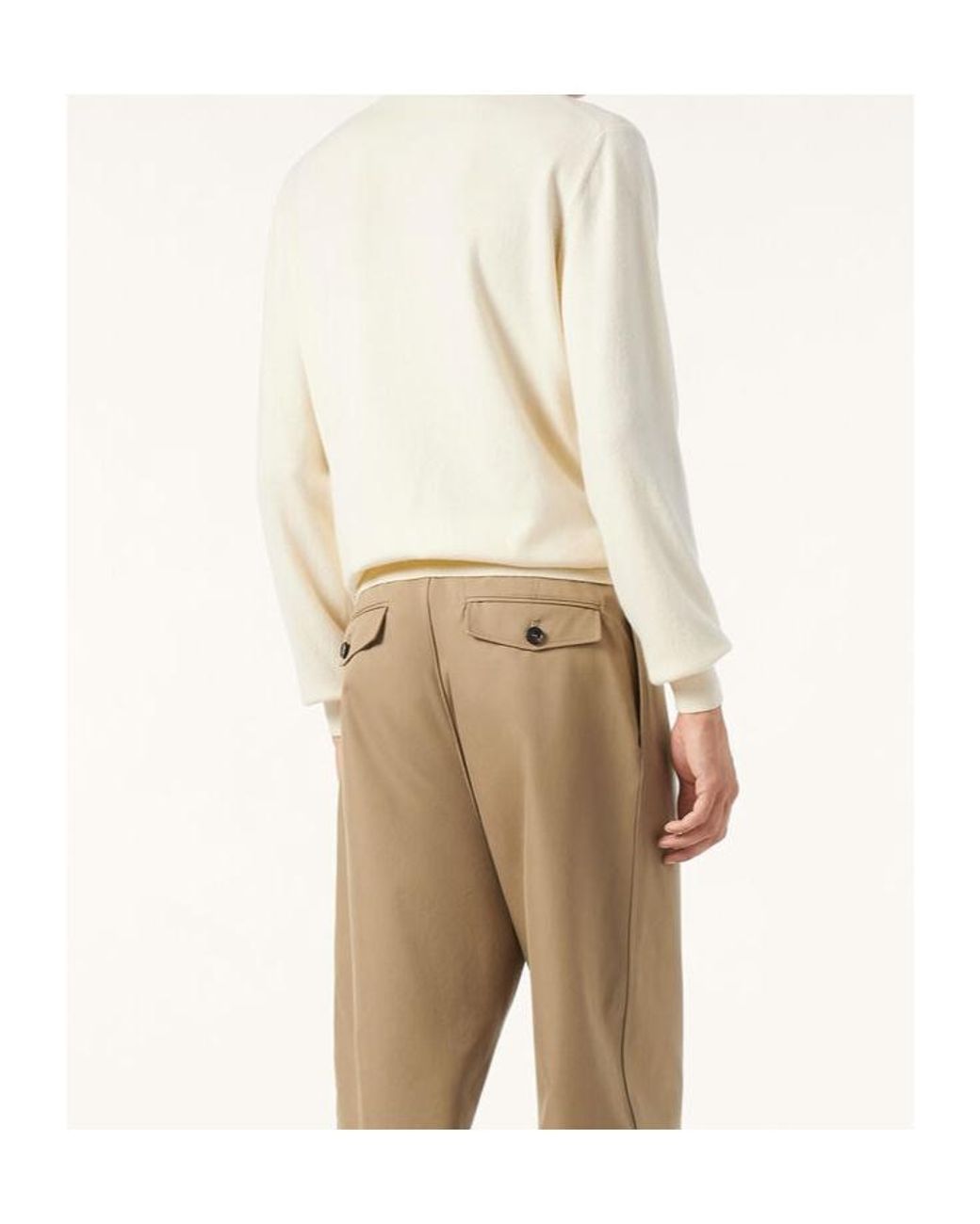 Loro Piana White Classic Crewneck for men