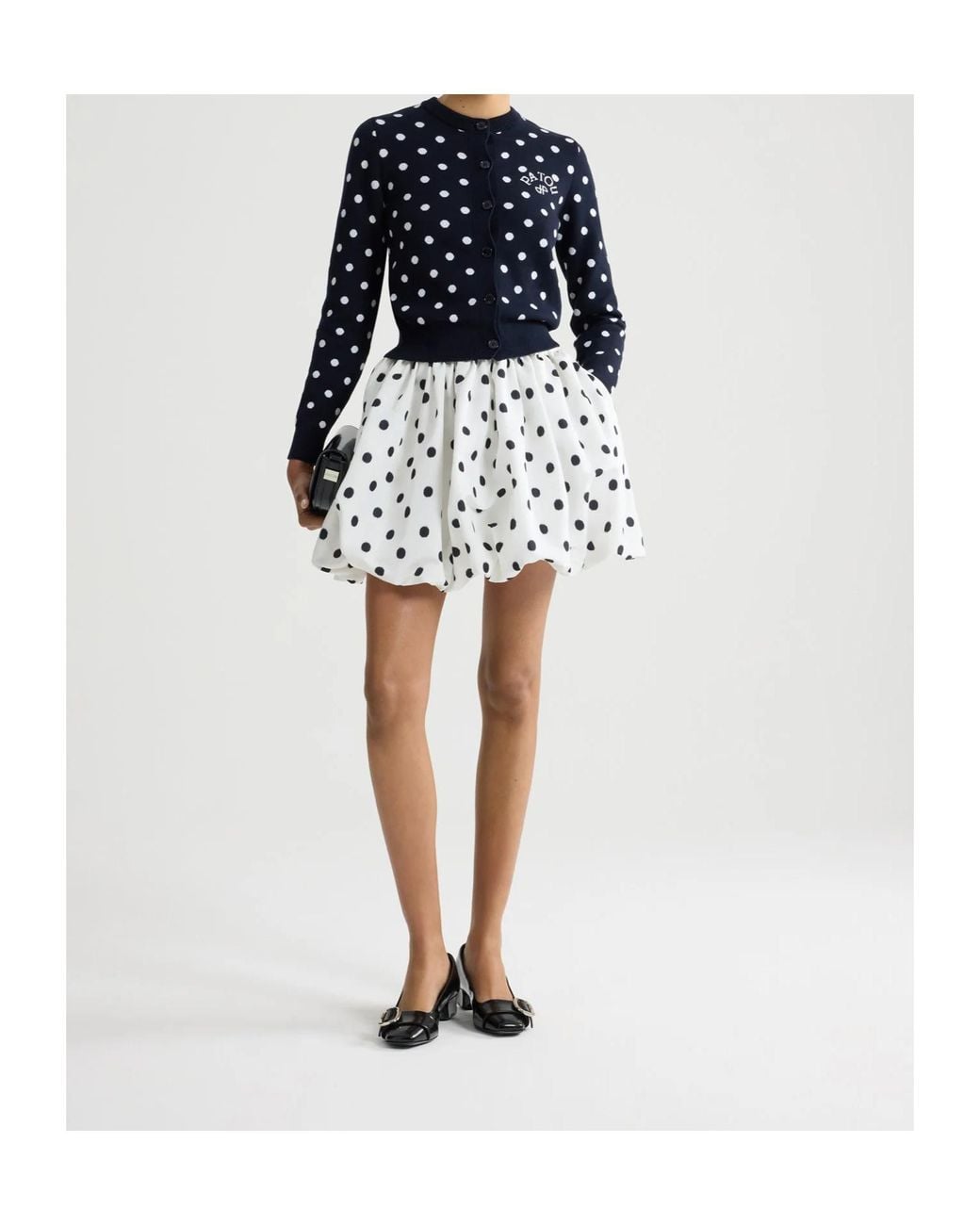 Patou White Elasticated Bloomer Mini A-Line Skirt