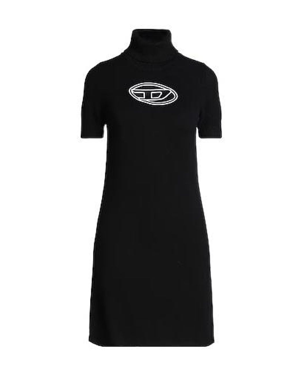 DIESEL Black Fitted Knit Dress