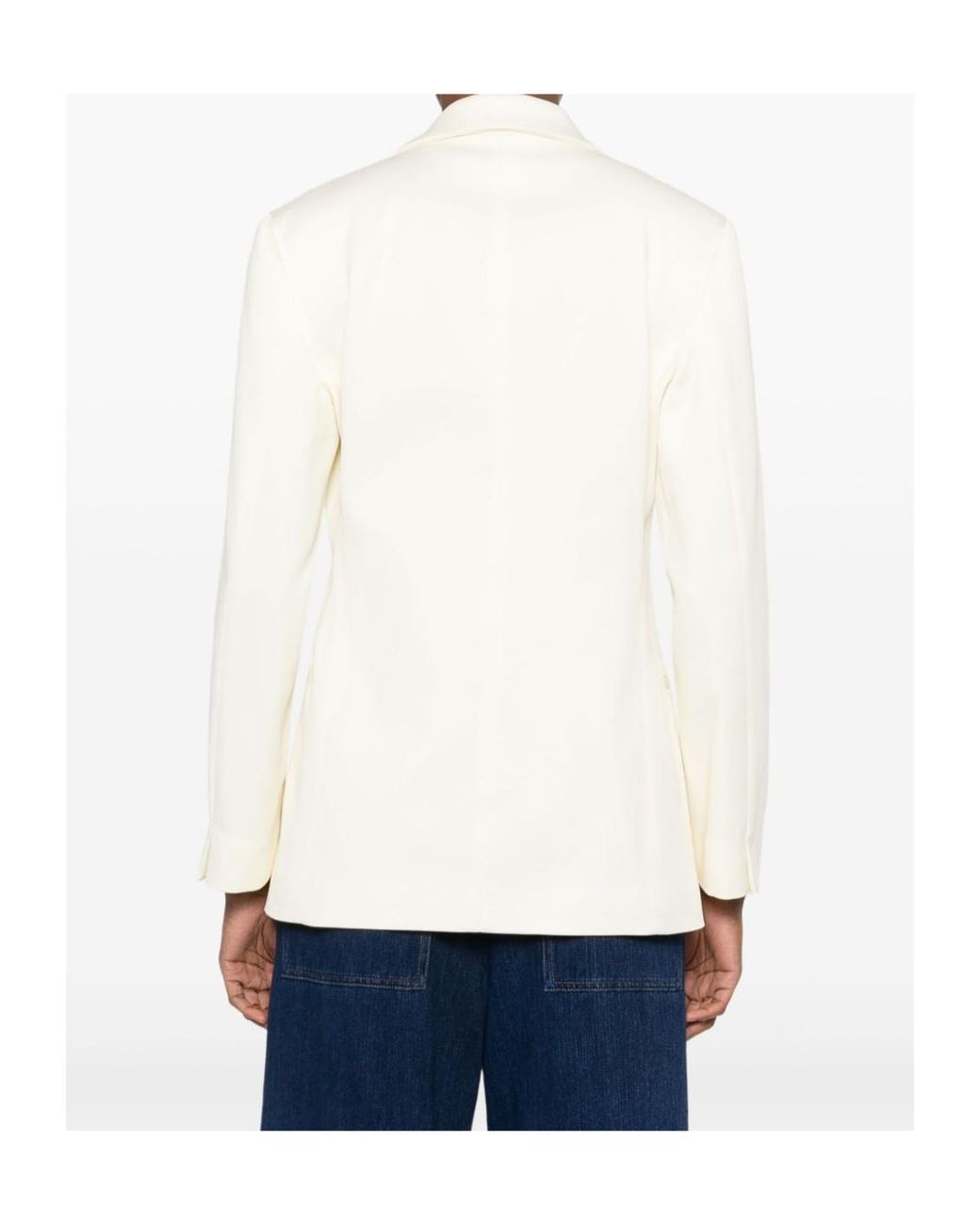 Forte_forte White Long Sleeve Blazer