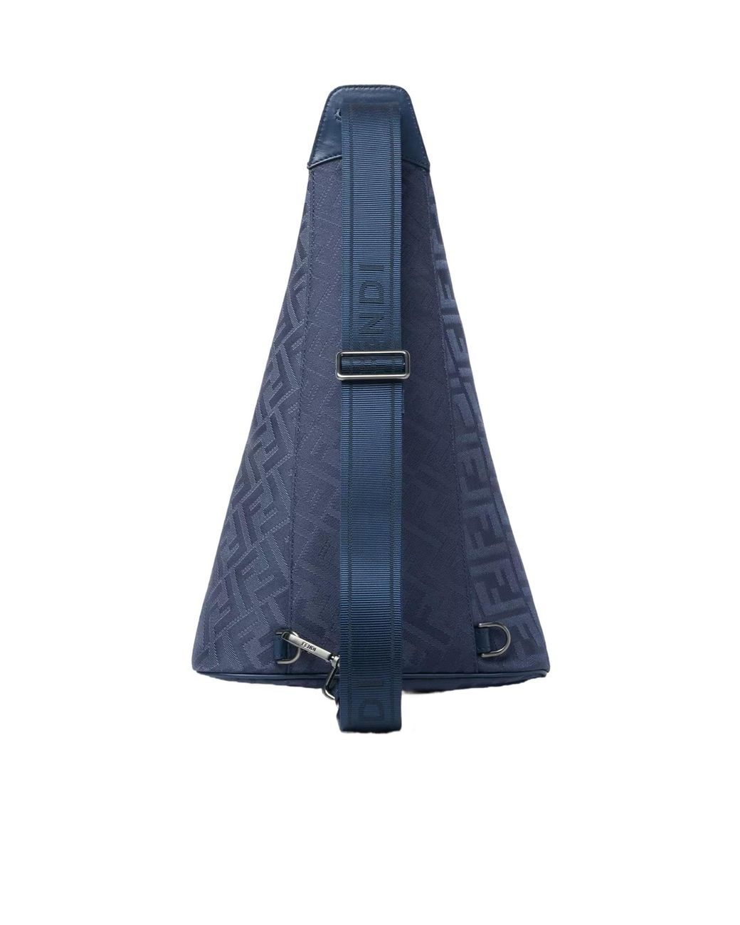 Fendi Blue Ff Cono Large Backpack for men